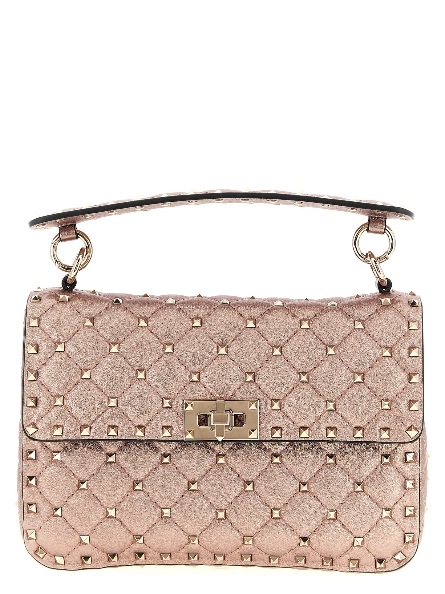 Valentino Garavani Multicolor 'Rockstud Spike' Shoulder Bag Curated Luxury Accessories by Orvyn