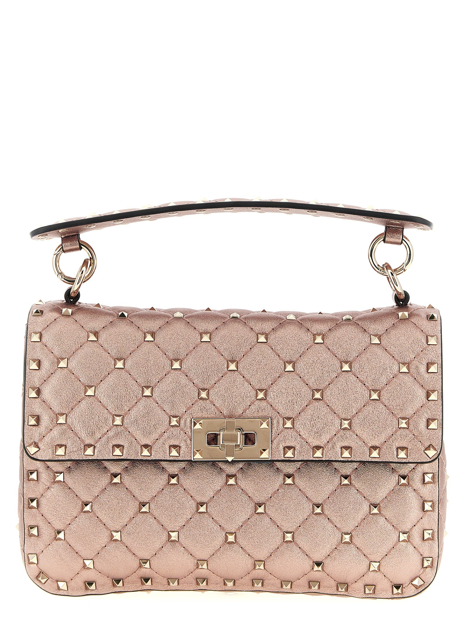 Valentino Garavani Multicolor 'Rockstud Spike' Shoulder Bag Curated Luxury Accessories by Orvyn