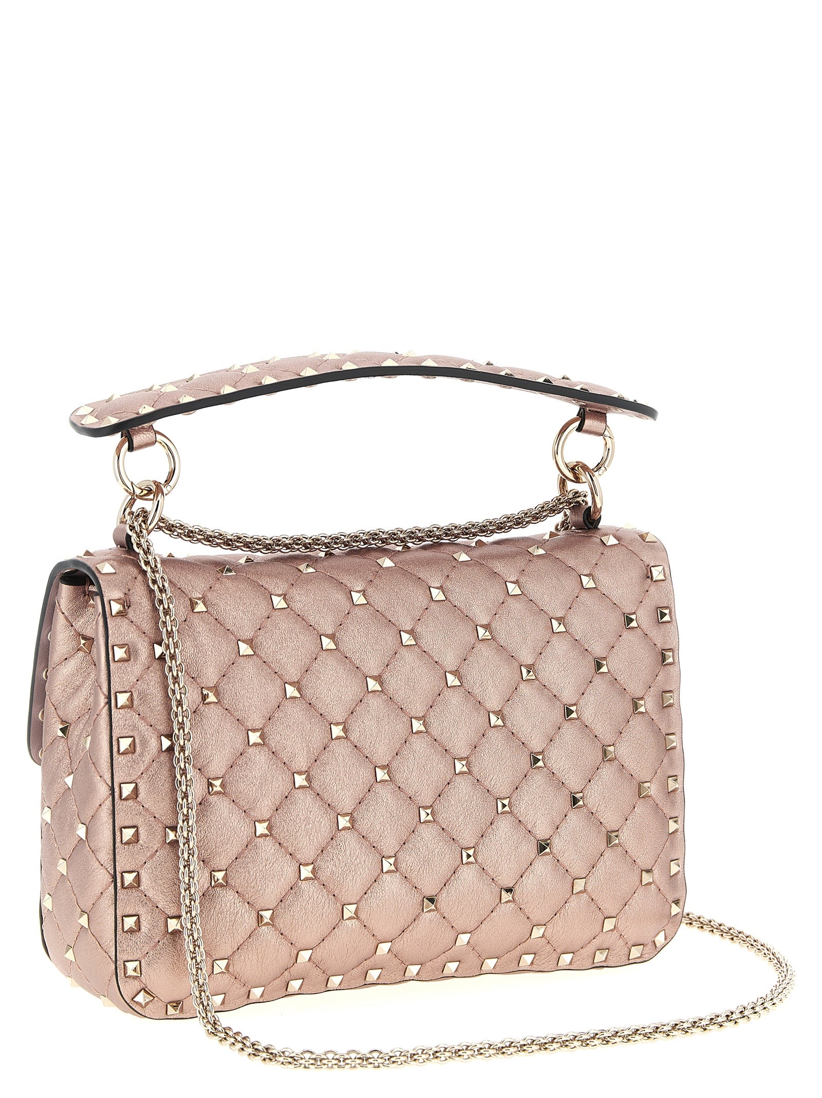 Valentino Garavani Multicolor 'Rockstud Spike' Shoulder Bag Curated Luxury Accessories by Orvyn