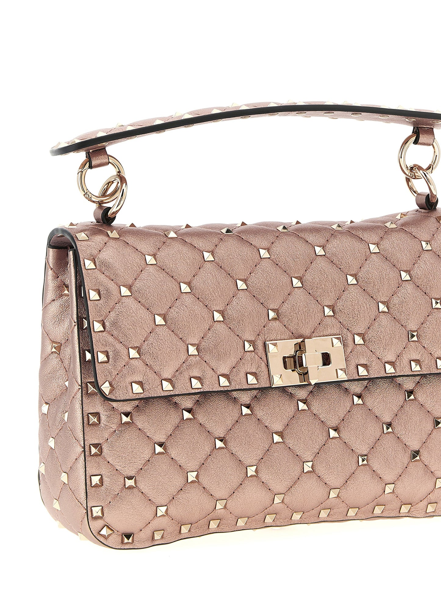 Valentino Garavani Multicolor 'Rockstud Spike' Shoulder Bag Curated Luxury Accessories by Orvyn