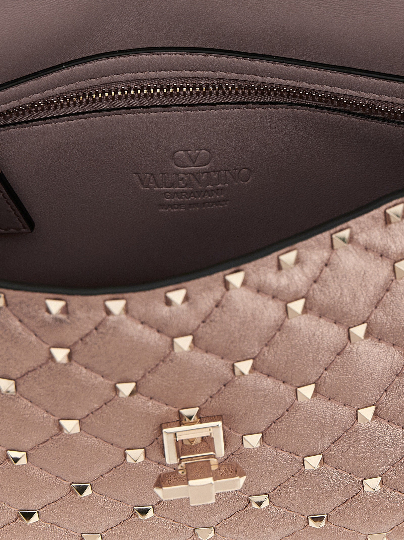 Valentino Garavani Multicolor 'Rockstud Spike' Shoulder Bag Curated Luxury Accessories by Orvyn