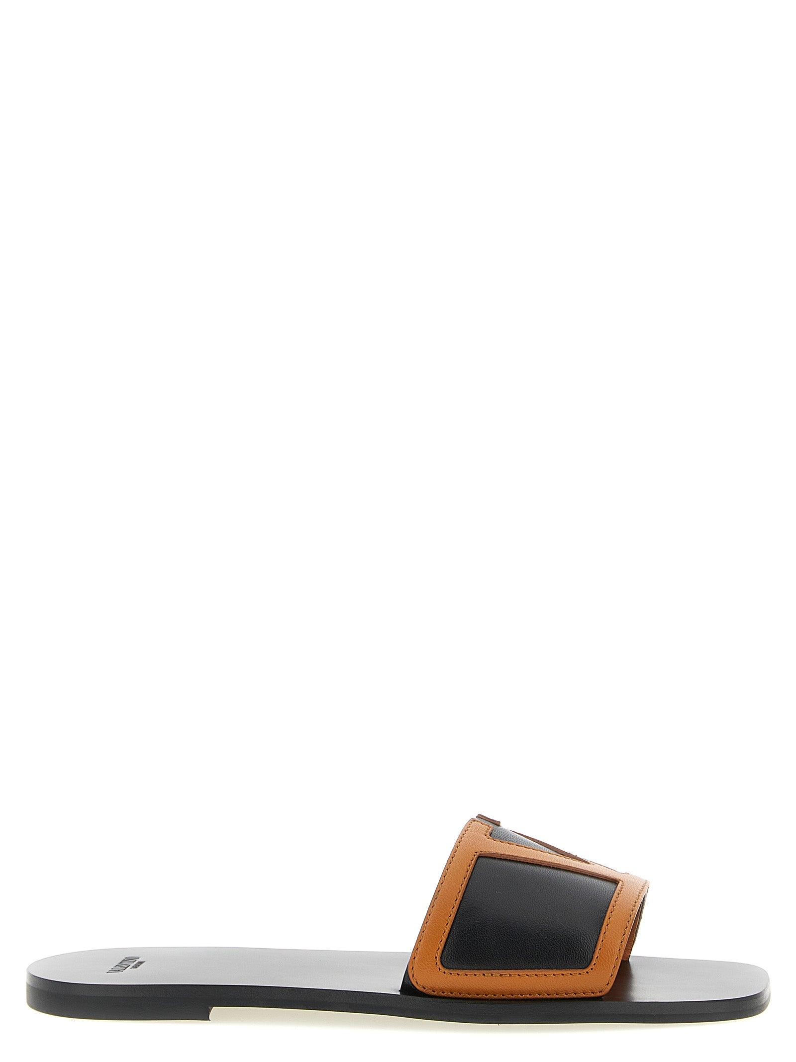 Valentino Garavani Brown 'Viva Superstar' Slides Curated Luxury Accessories by Orvyn
