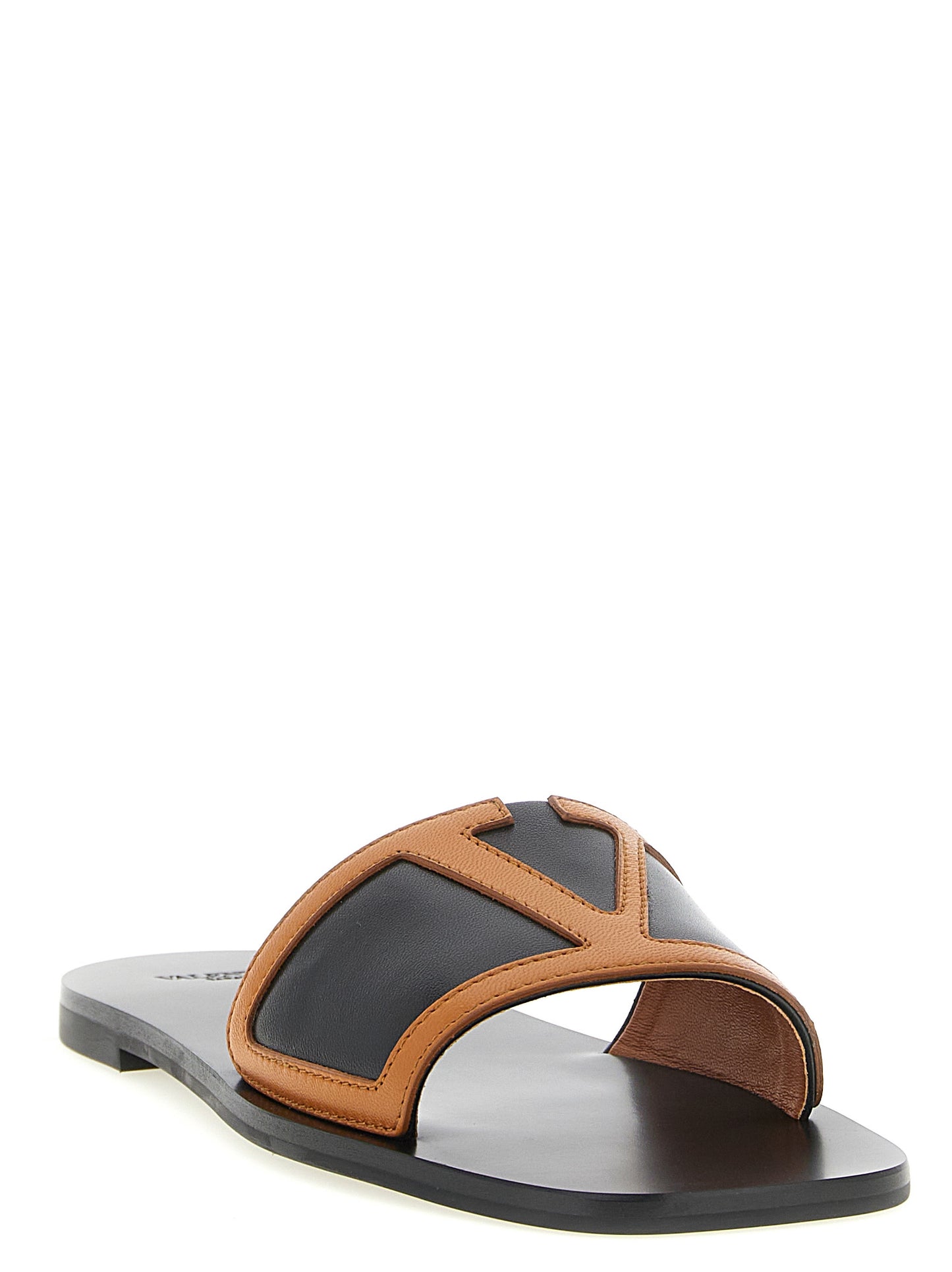 Valentino Garavani Brown 'Viva Superstar' Slides Curated Luxury Accessories by Orvyn