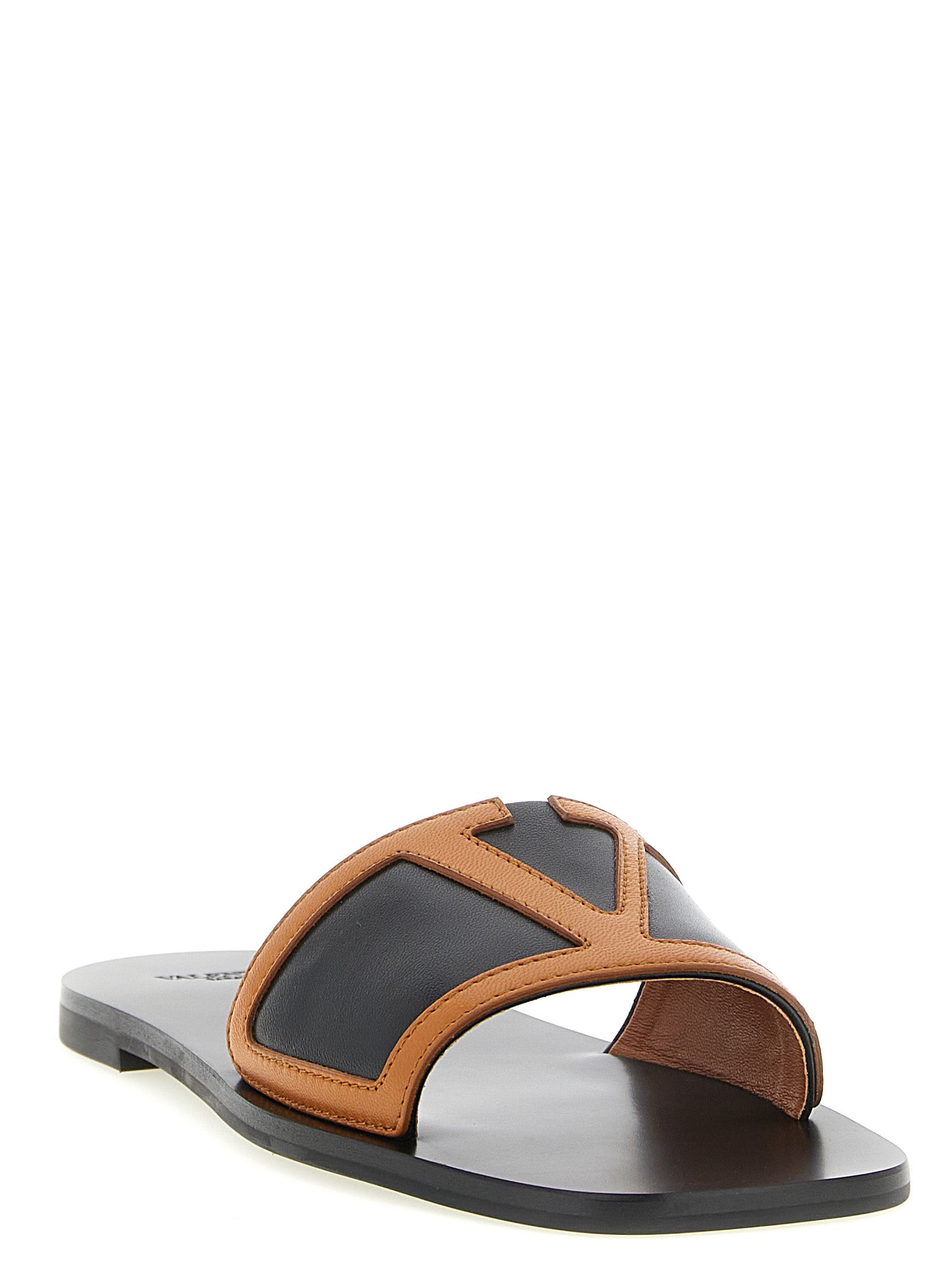 Valentino Garavani Brown 'Viva Superstar' Slides Curated Luxury Accessories by Orvyn