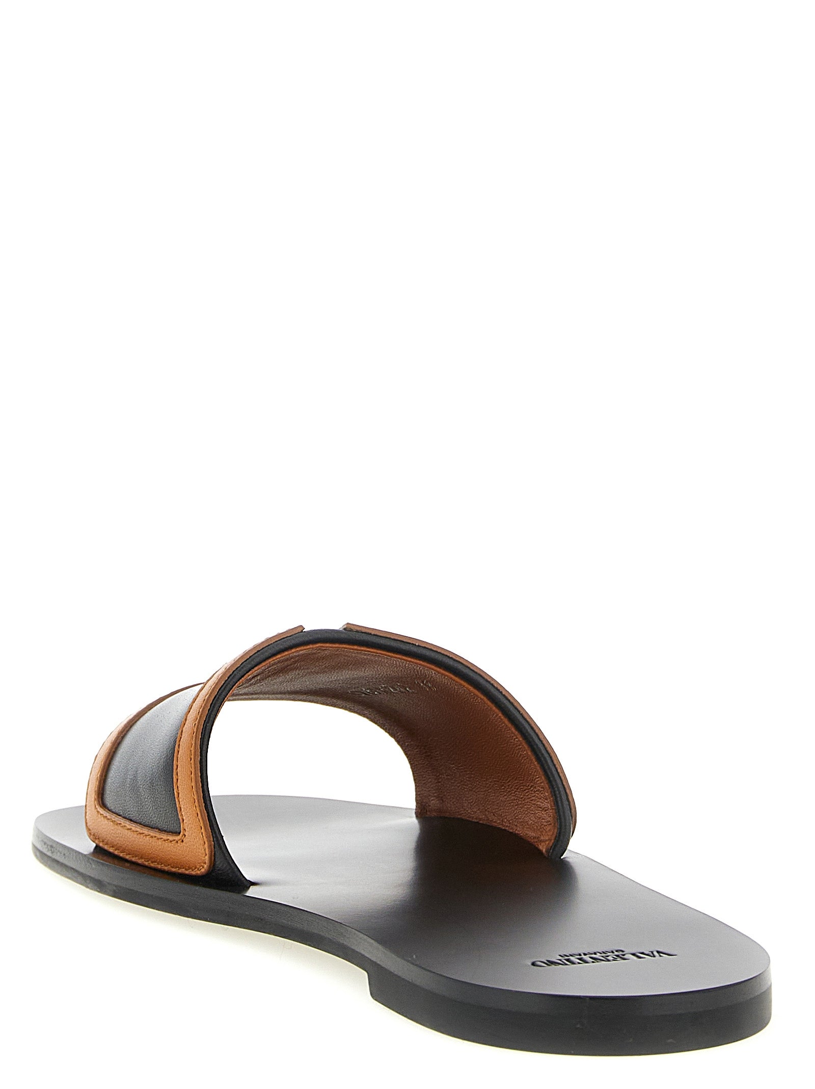 Valentino Garavani Brown 'Viva Superstar' Slides Curated Luxury Accessories by Orvyn