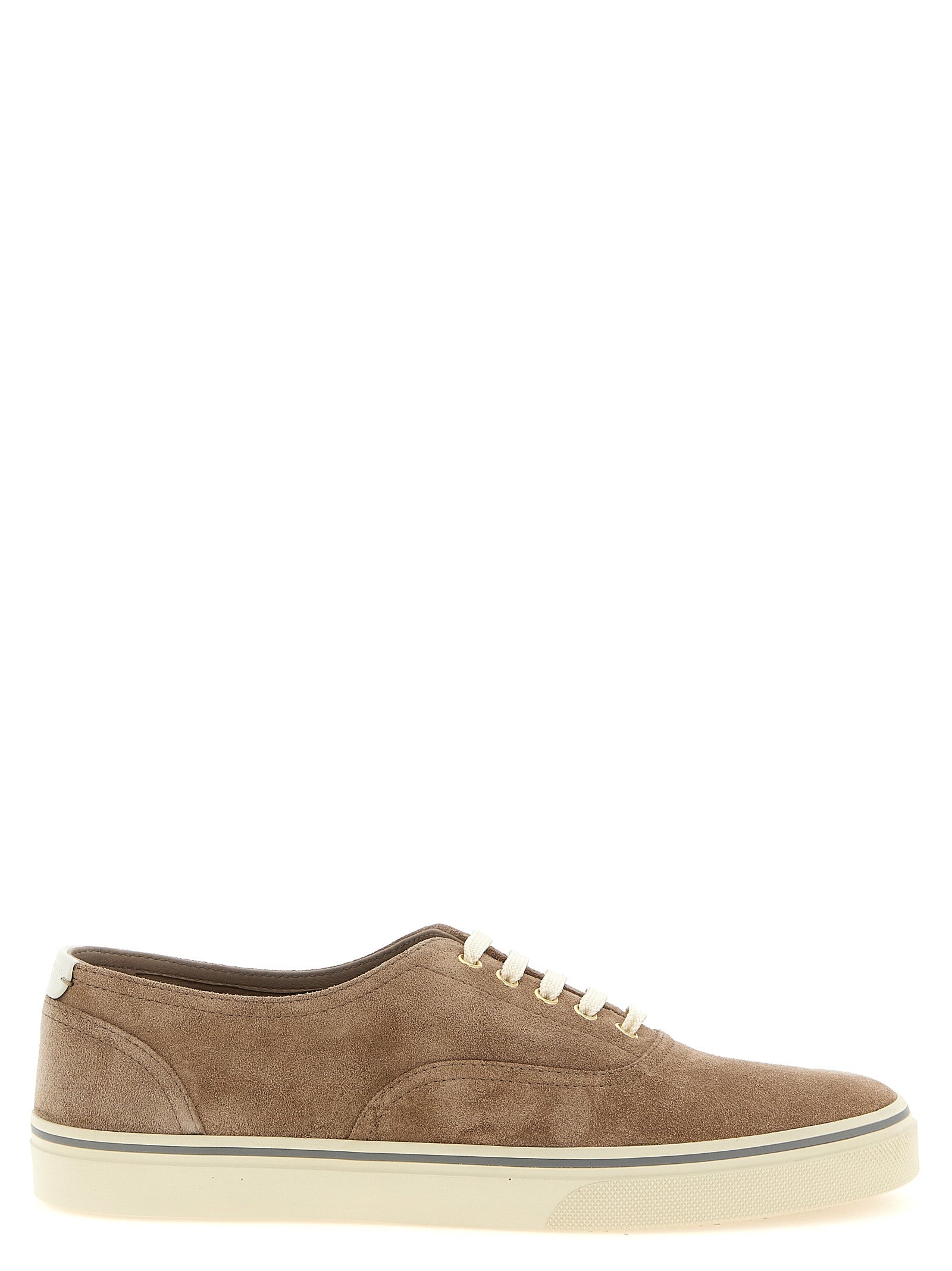 Brunello Cucinelli Beige 'Lace Up' Sneakers Curated Luxury Accessories by Orvyn