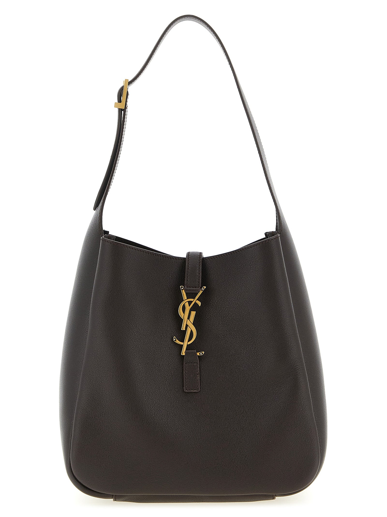 Saint Laurent Brown 'S Micro' Micro Shoulder Bag Curated Luxury Accessories by Orvyn