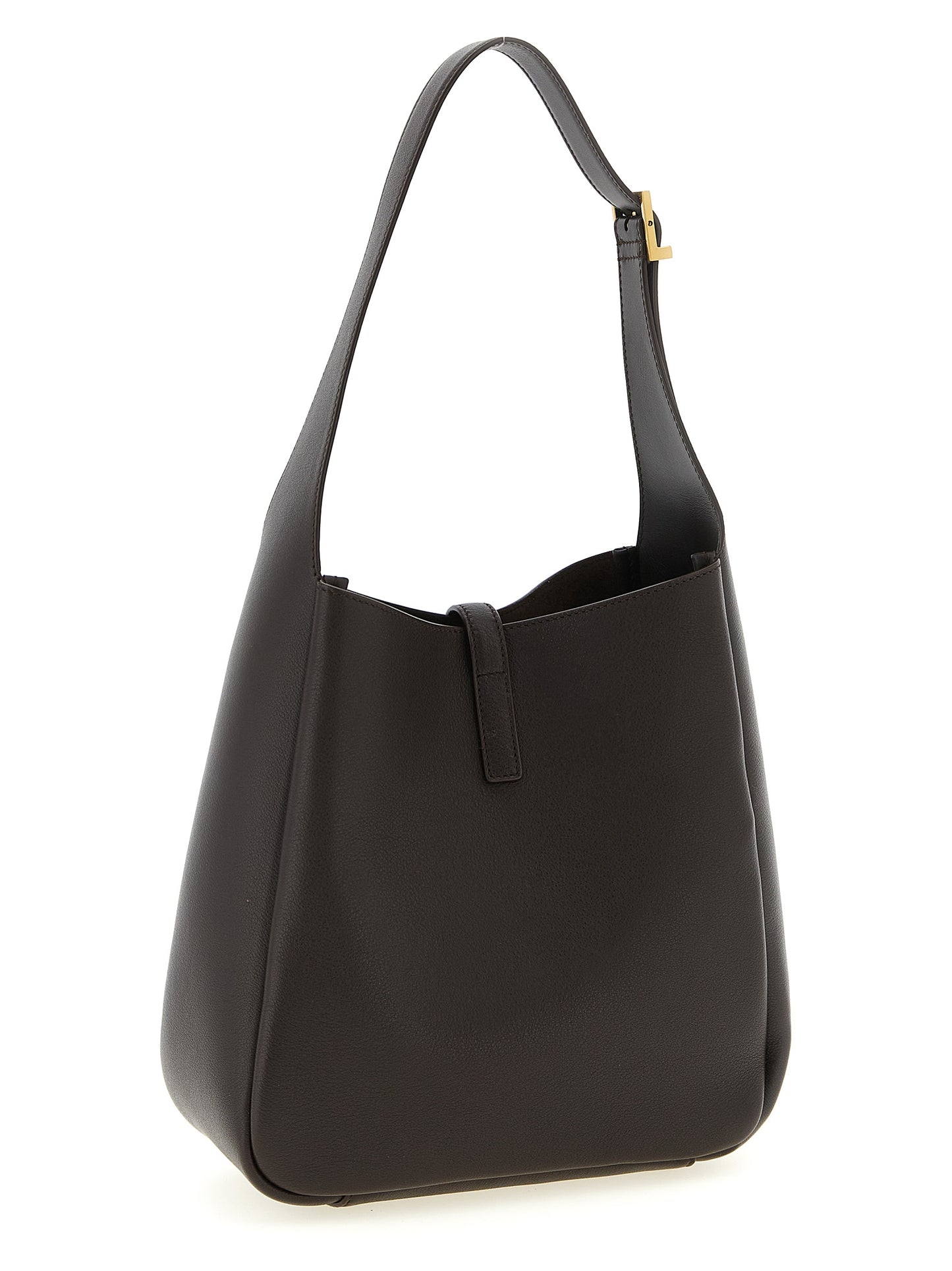 Saint Laurent Brown 'S Micro' Micro Shoulder Bag Curated Luxury Accessories by Orvyn