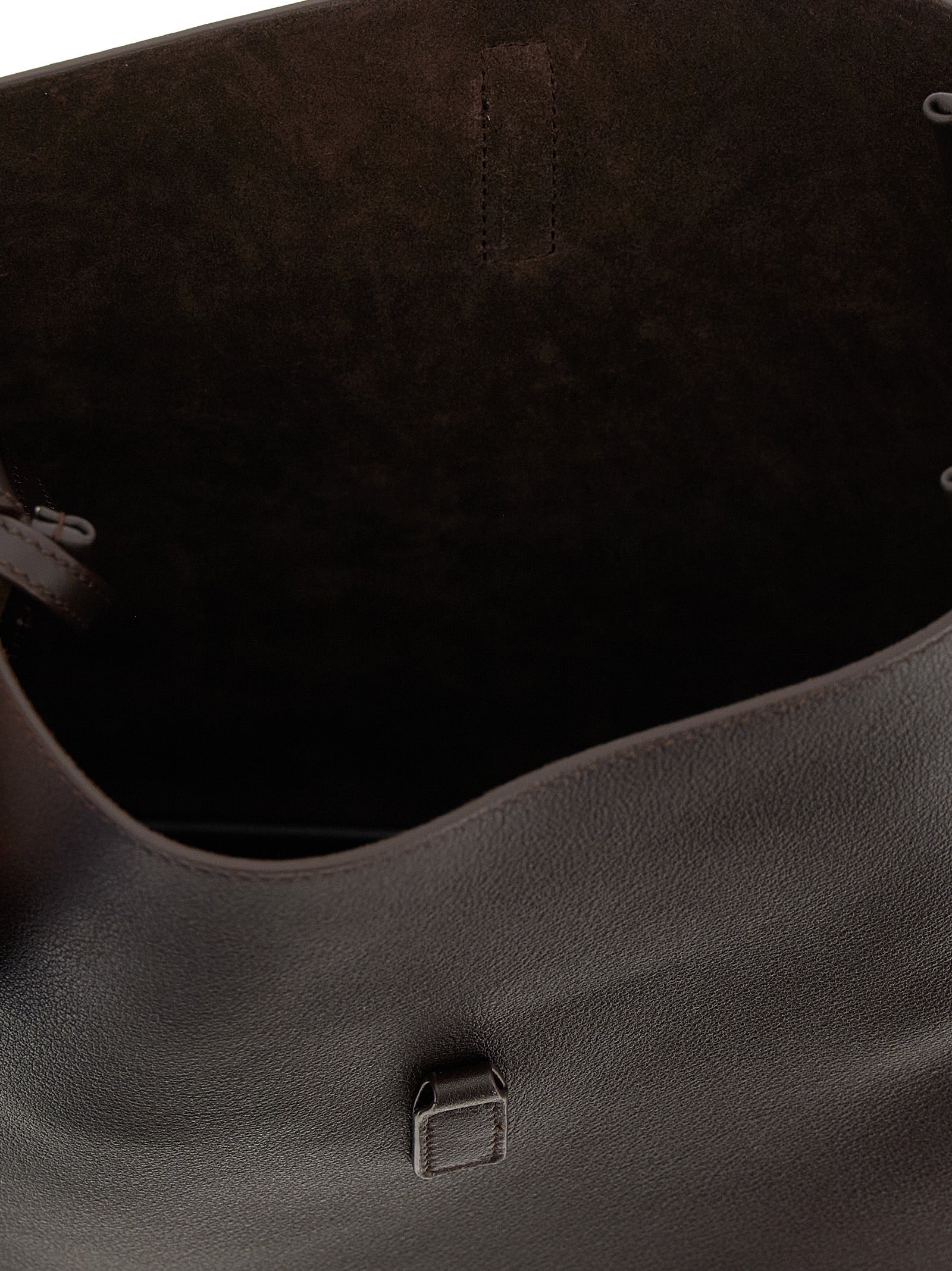Saint Laurent Brown 'S Micro' Micro Shoulder Bag Curated Luxury Accessories by Orvyn