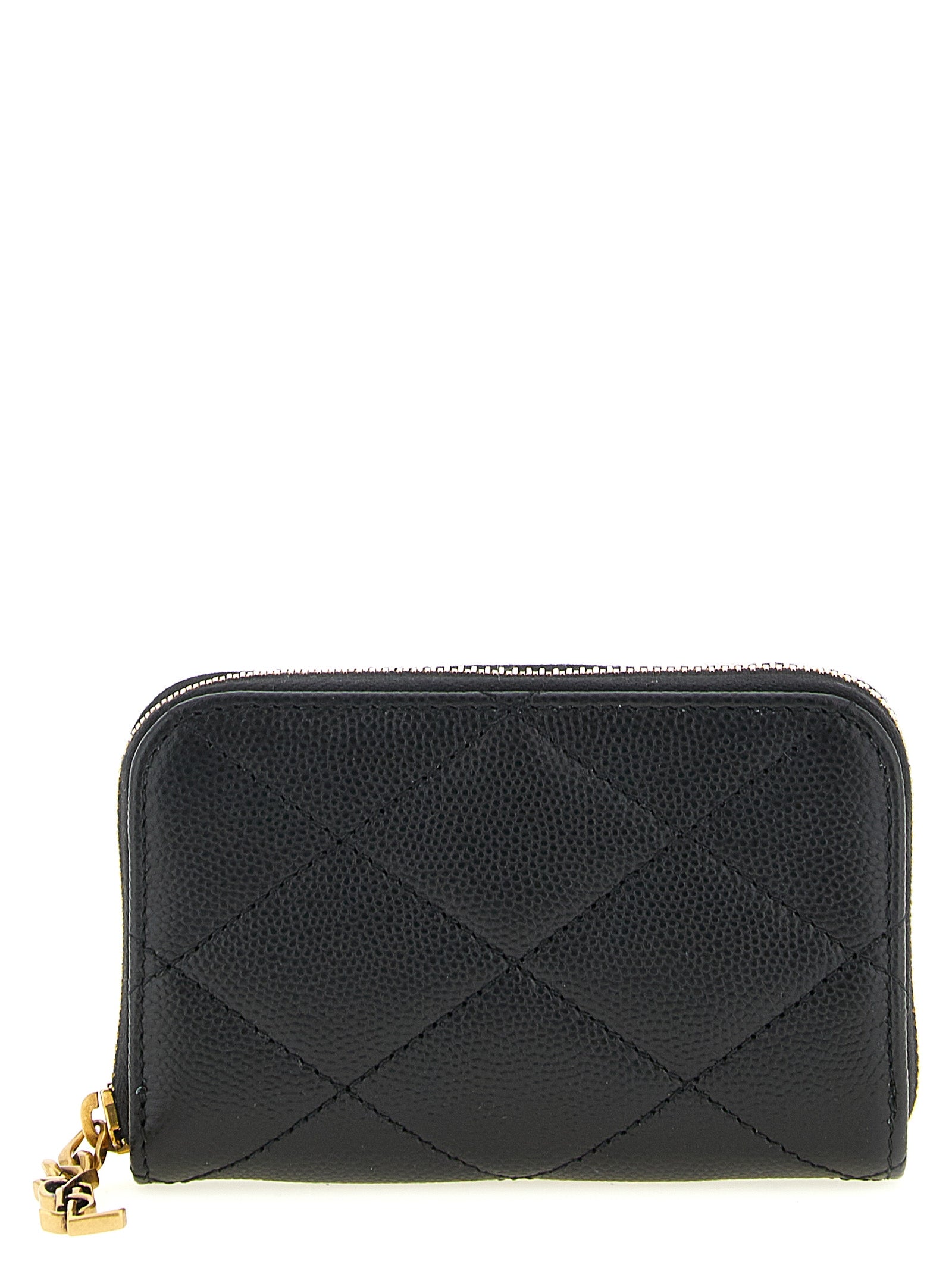 Saint Laurent Black 'Cassandre Bijoux' Cardholder Curated Luxury Accessories by Orvyn