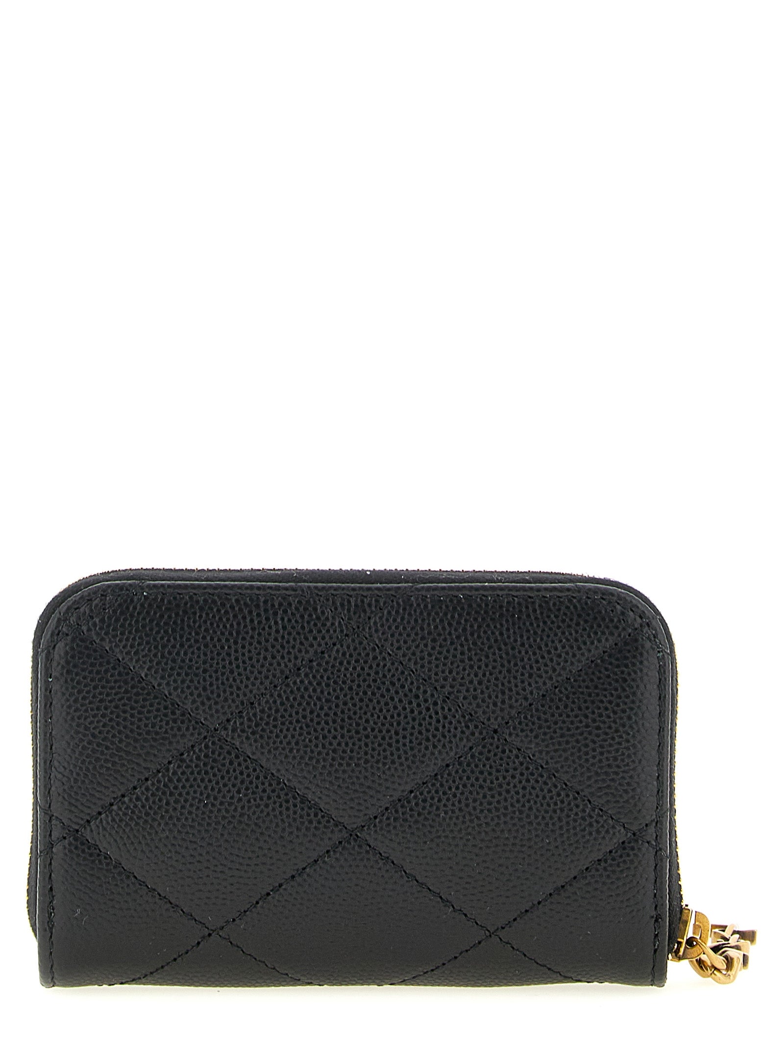Saint Laurent Black 'Cassandre Bijoux' Cardholder Curated Luxury Accessories by Orvyn