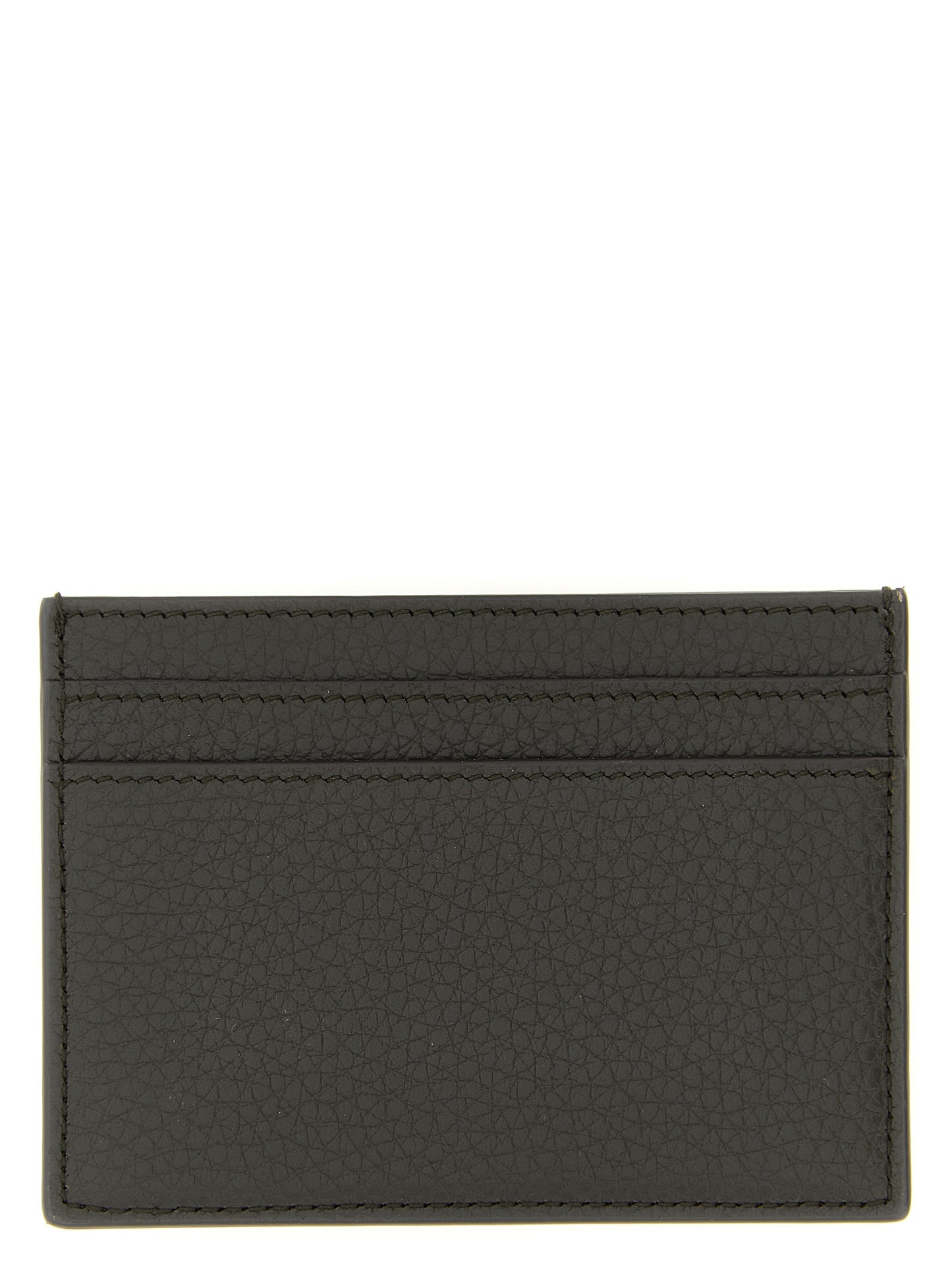 Saint Laurent Brown 'Tiny Cassandre' Card Holder Curated Luxury Accessories by Orvyn