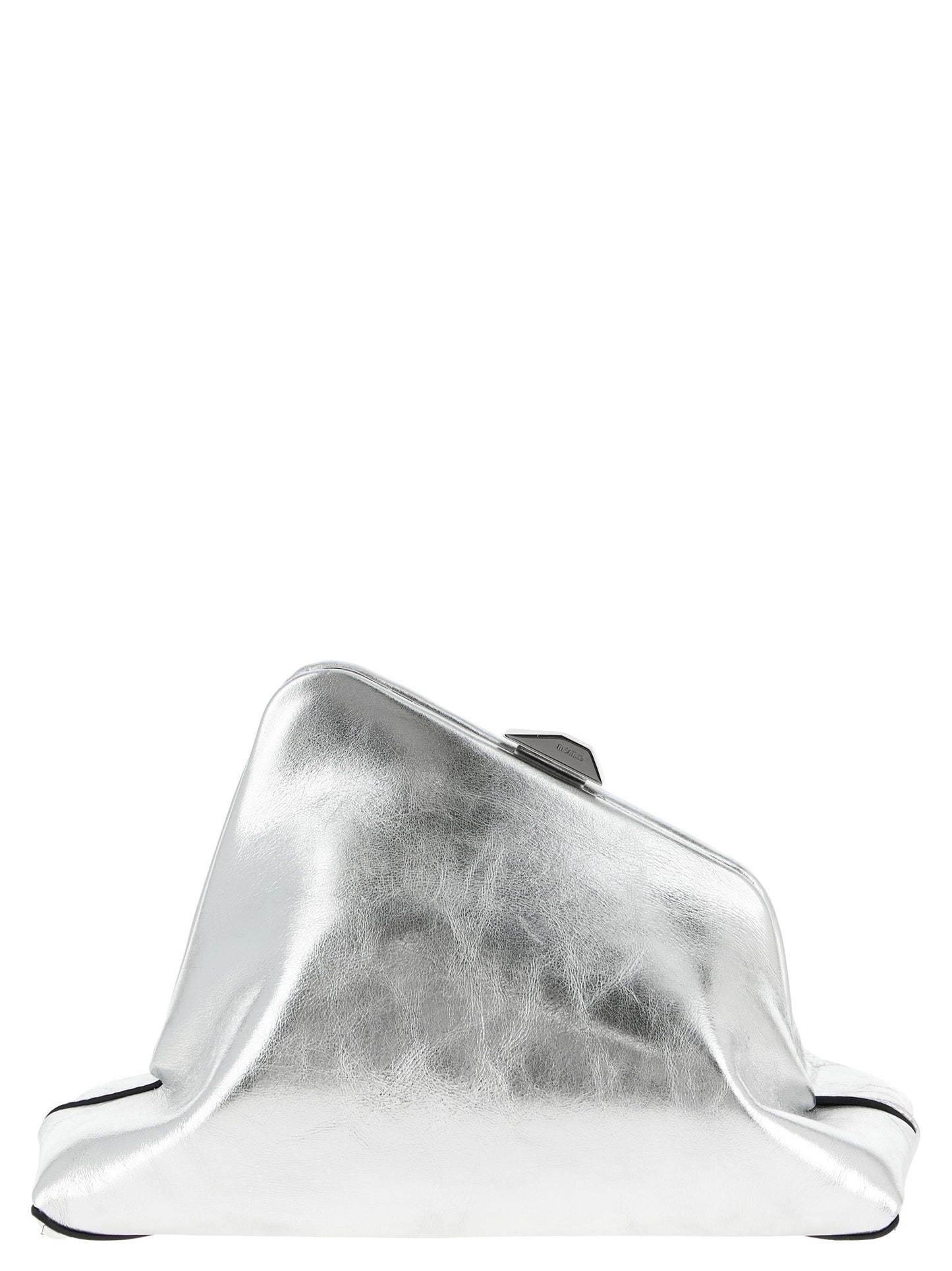 The Attico Silver 'Day Off Small' Small Clutch Curated Luxury Accessories by Orvyn