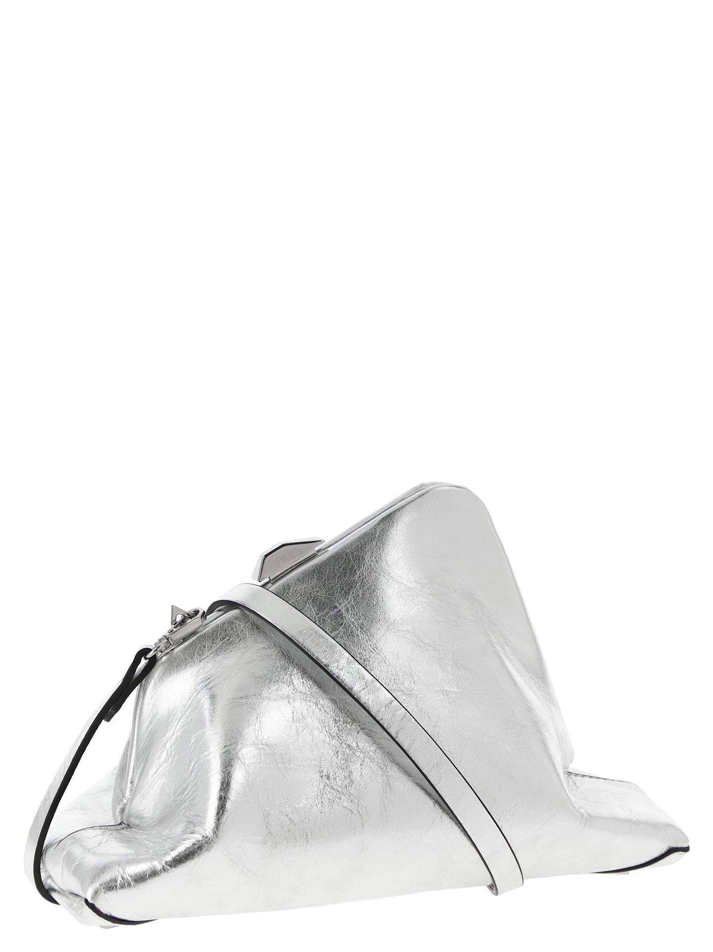 The Attico Silver 'Day Off Small' Small Clutch Curated Luxury Accessories by Orvyn