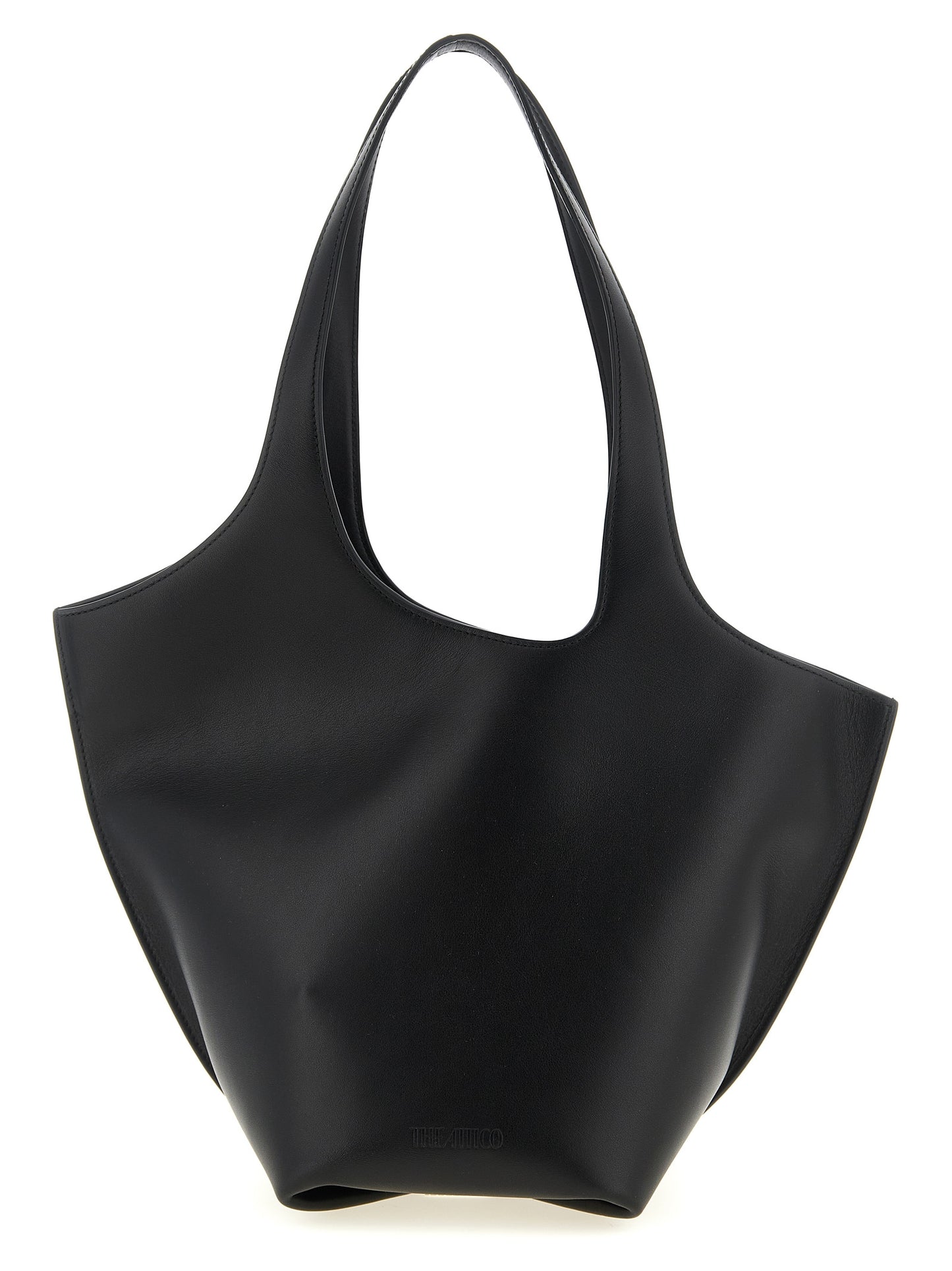 The Attico Black 'La Scoop Medium' Medium Shoulder Bag Curated Luxury Accessories by Orvyn