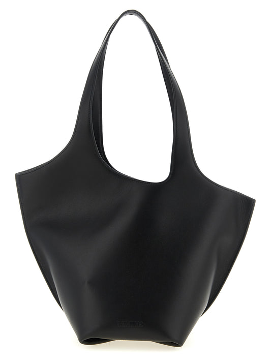 The Attico Black 'La Scoop Medium' Medium Shoulder Bag Curated Luxury Accessories by Orvyn