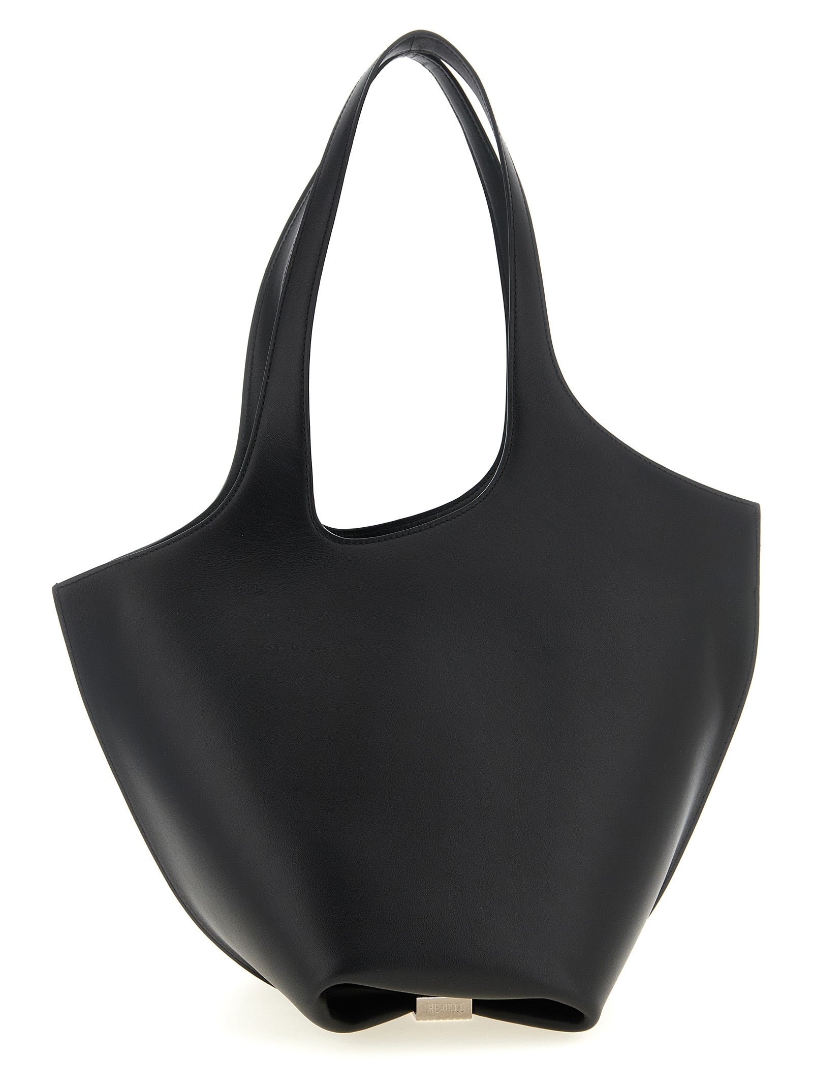 The Attico Black 'La Scoop Medium' Medium Shoulder Bag Curated Luxury Accessories by Orvyn