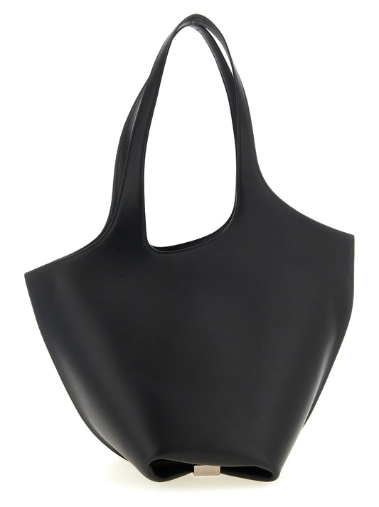 The Attico Black 'La Scoop Medium' Medium Shoulder Bag Curated Luxury Accessories by Orvyn