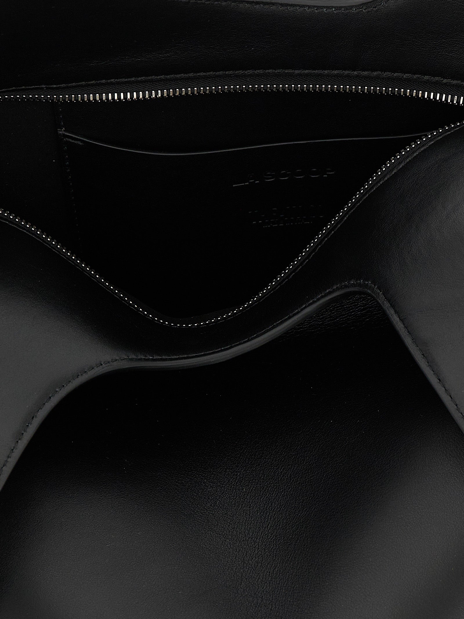 The Attico Black 'La Scoop Medium' Medium Shoulder Bag Curated Luxury Accessories by Orvyn