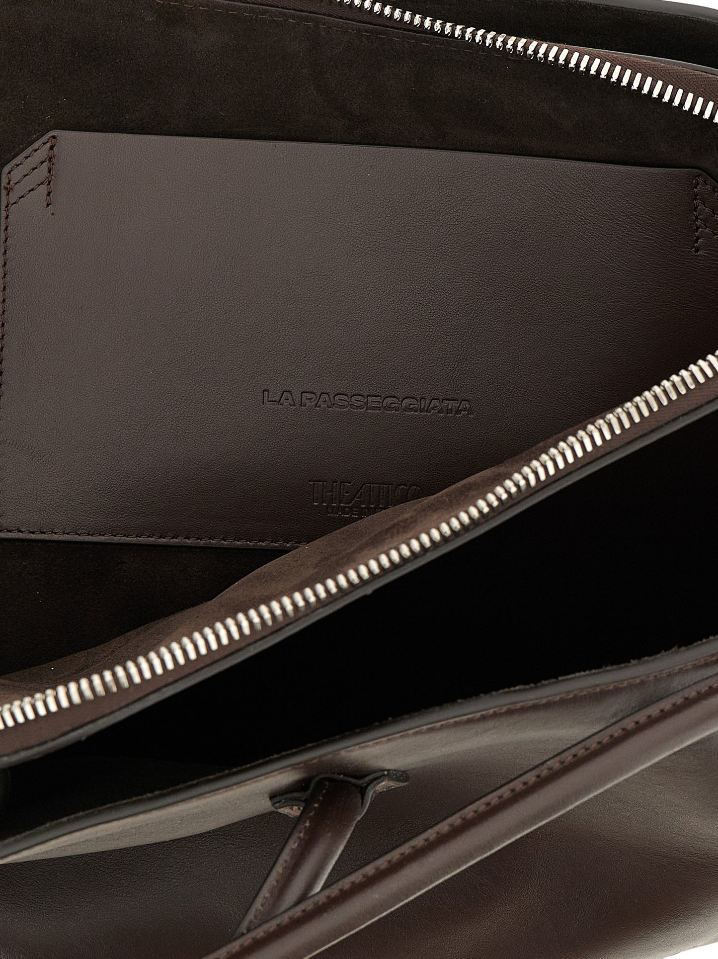 The Attico Brown 'La Passeggiata Medium' Medium Shoulder Bag Curated Luxury Accessories by Orvyn