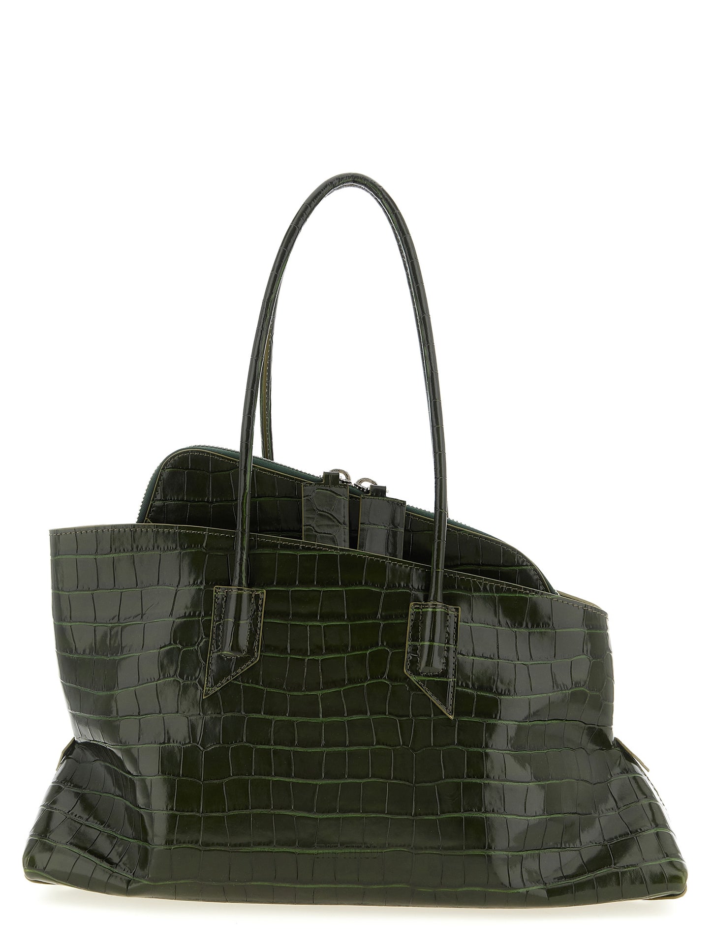 The Attico Bicolor 'La Passeggiata Medium' Medium Shoulder Bag Curated Luxury Accessories by Orvyn