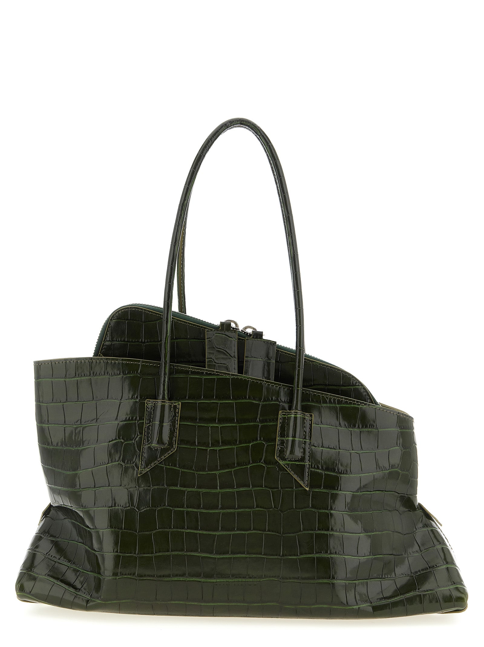 The Attico Bicolor 'La Passeggiata Medium' Medium Shoulder Bag Curated Luxury Accessories by Orvyn