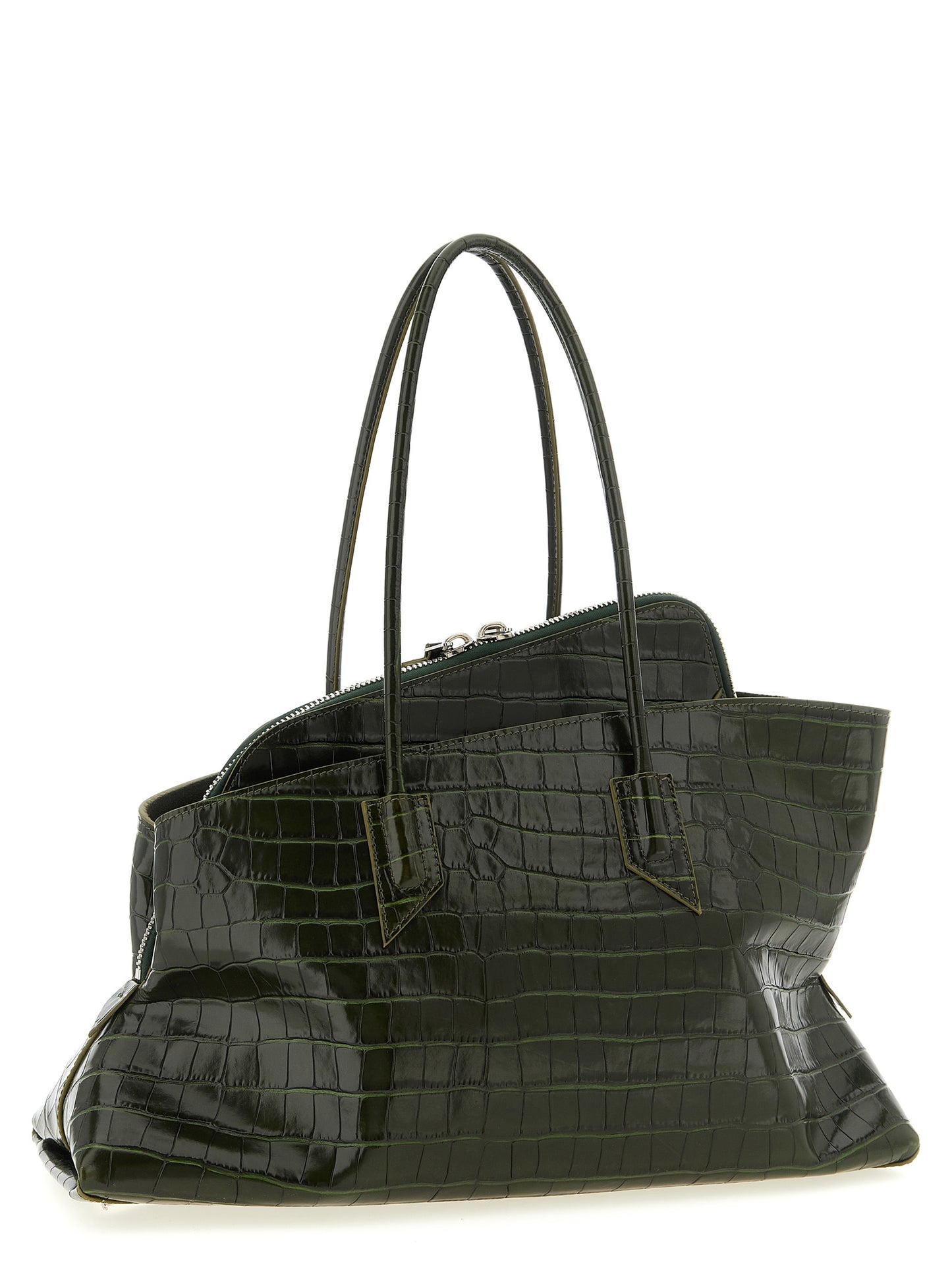 The Attico Bicolor 'La Passeggiata Medium' Medium Shoulder Bag Curated Luxury Accessories by Orvyn