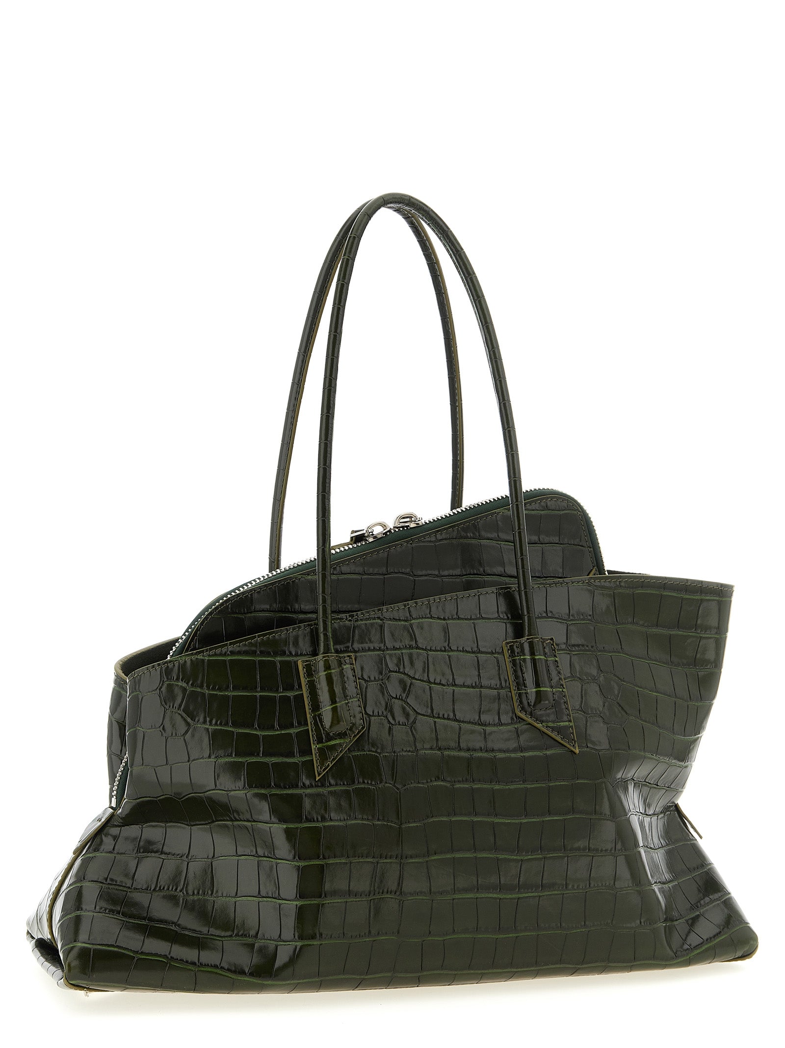 The Attico Bicolor 'La Passeggiata Medium' Medium Shoulder Bag Curated Luxury Accessories by Orvyn
