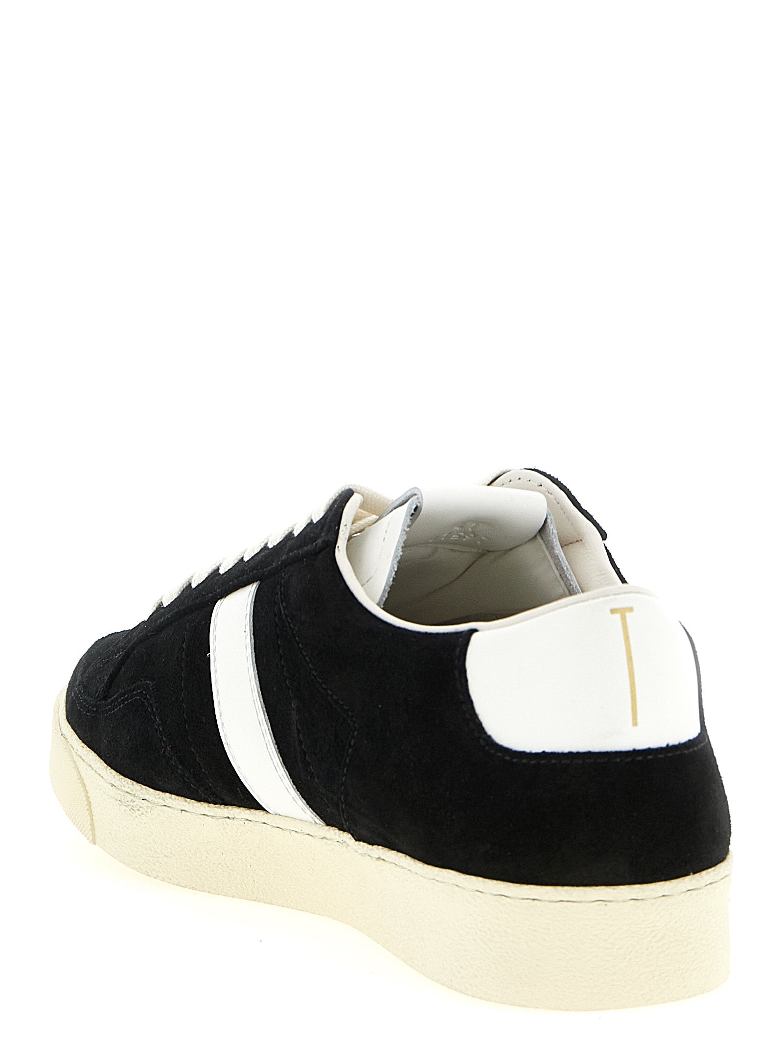 Tom Ford Bicolor Leather Low Top Sneakers Curated Luxury Accessories by Orvyn