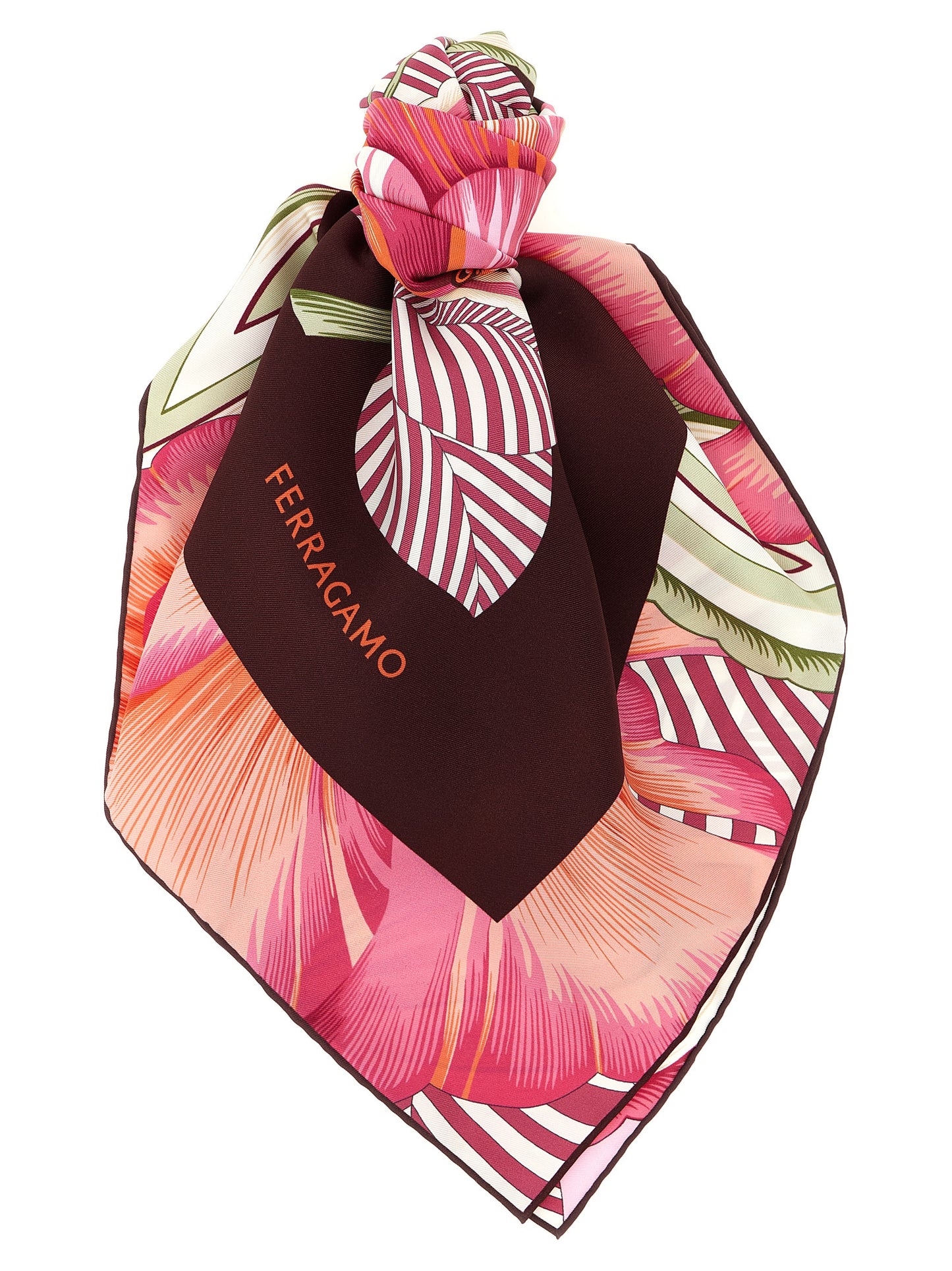 Ferragamo Multicolor 'Brezza' Scarf Curated Luxury Accessories by Orvyn