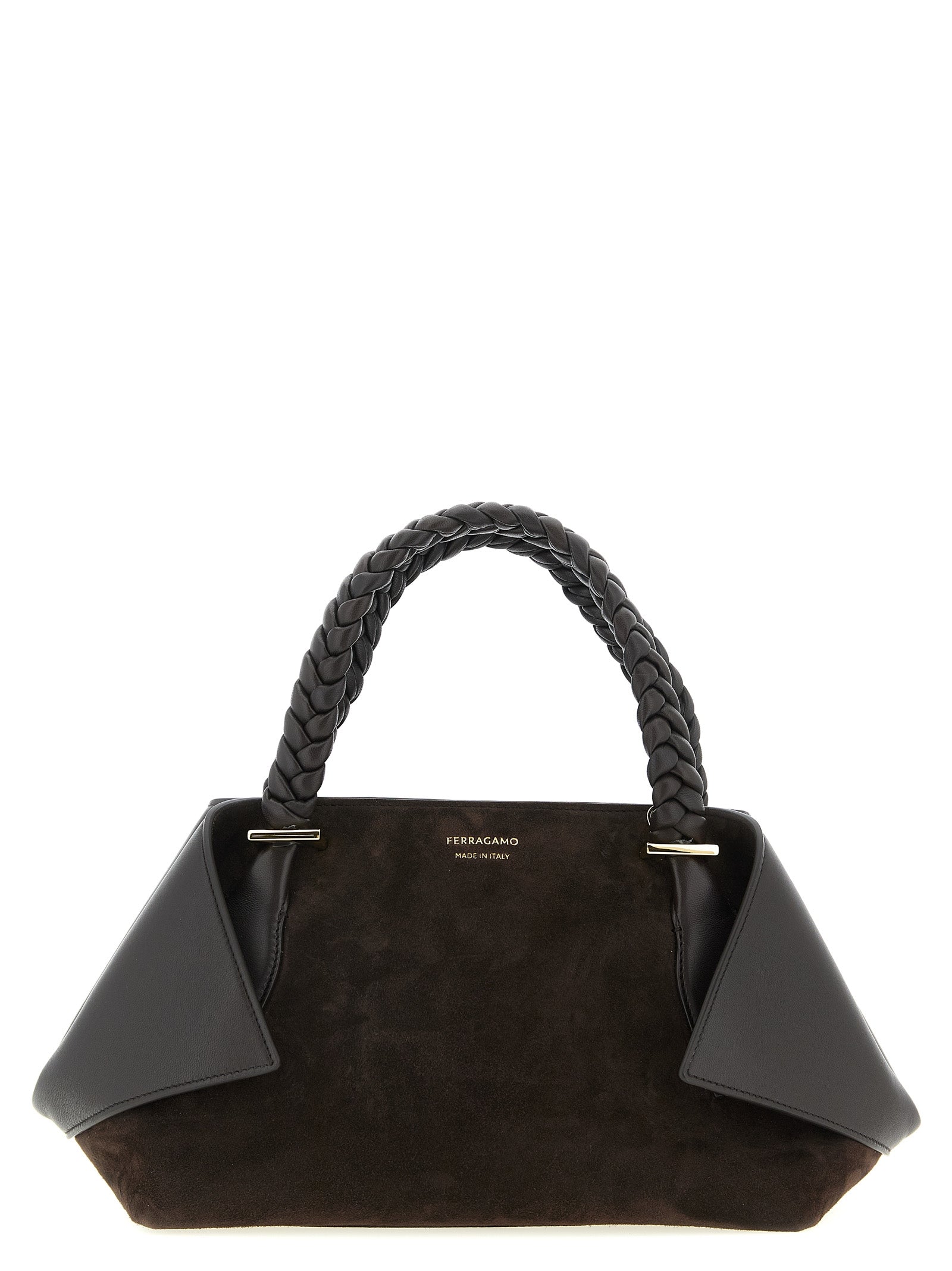 Ferragamo Brown Ultimate Blend Of Luxury And Elegance Handbag Curated Luxury Accessories by Orvyn