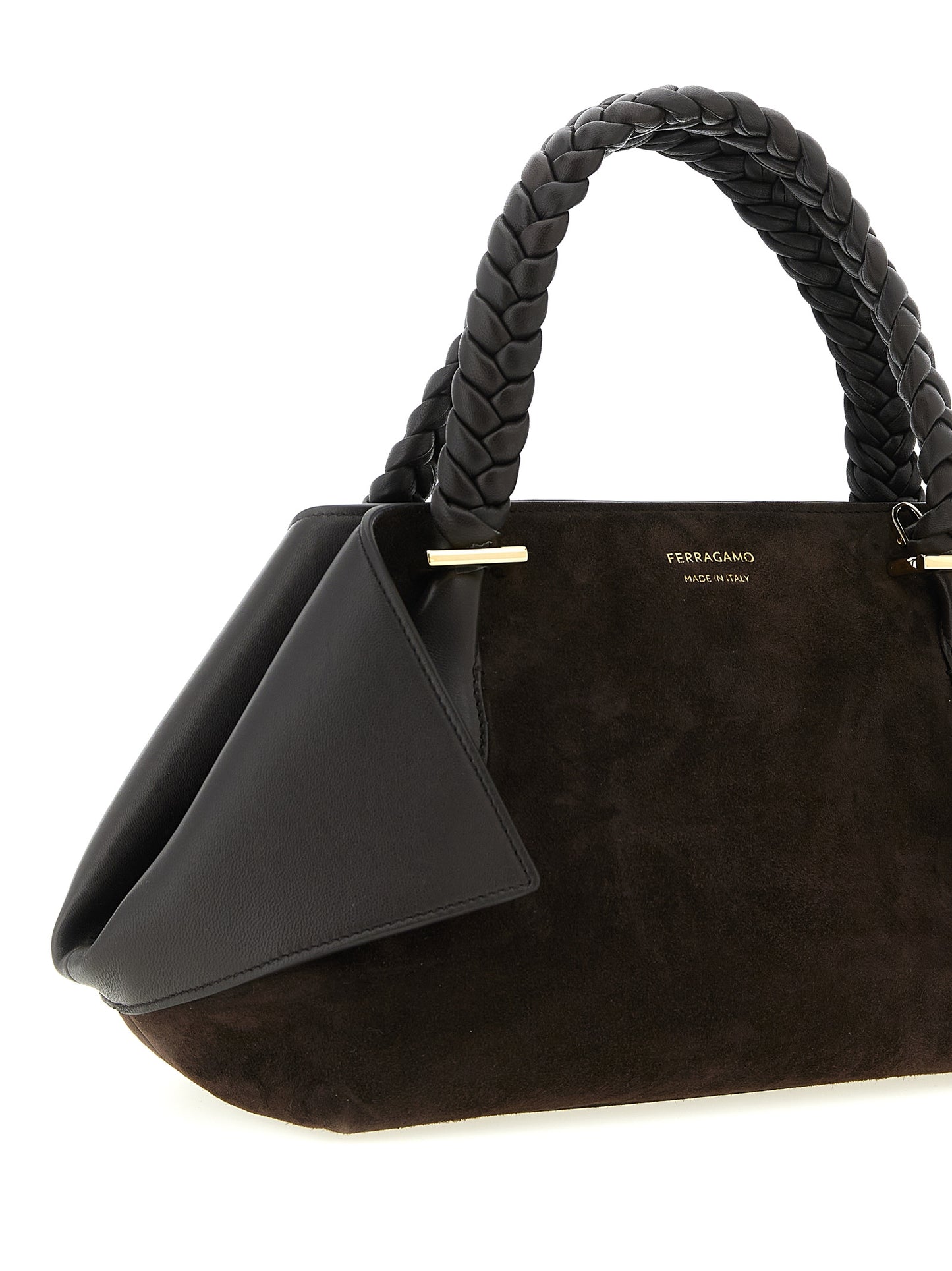 Ferragamo Brown Ultimate Blend Of Luxury And Elegance Handbag Curated Luxury Accessories by Orvyn
