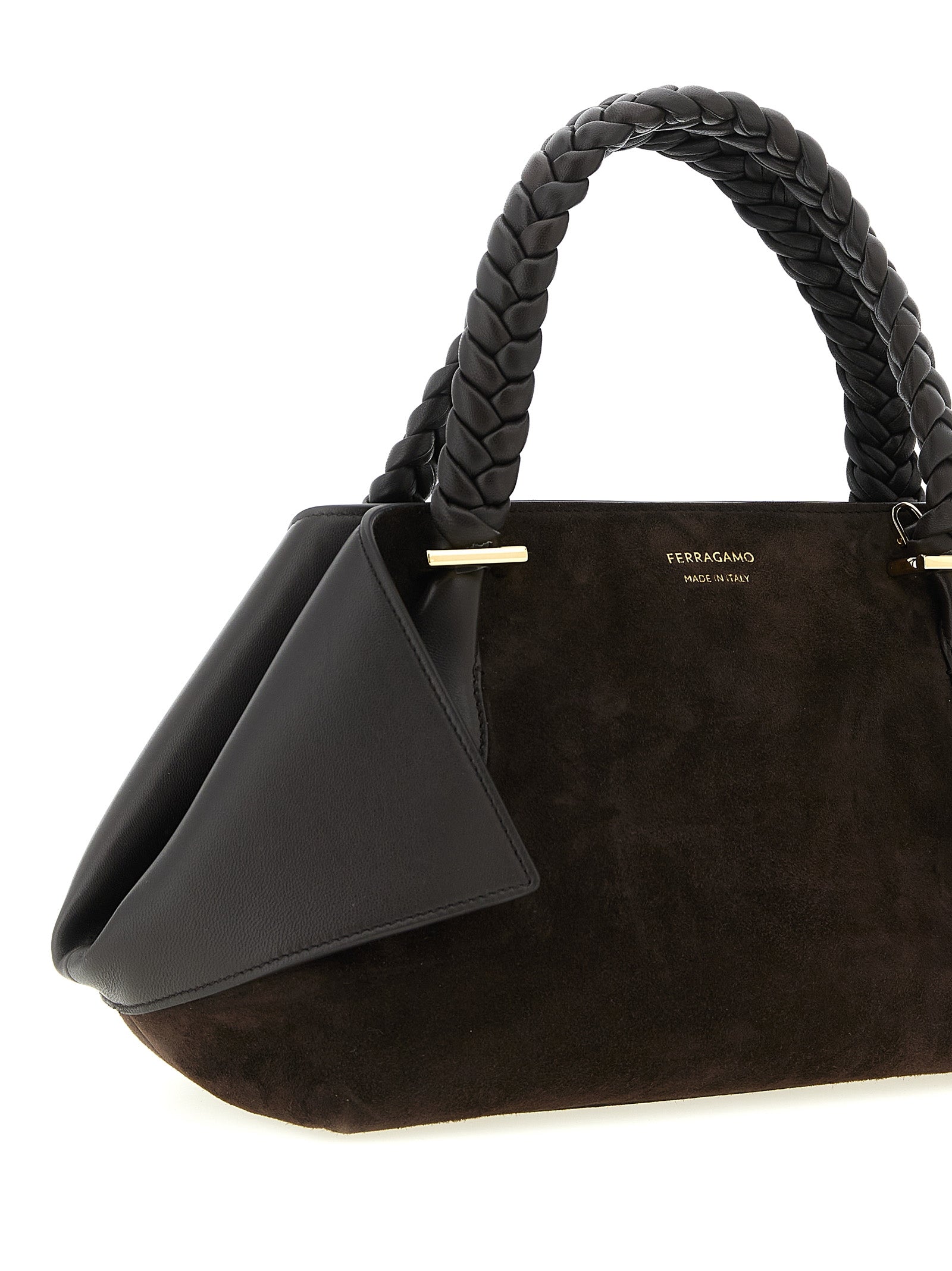 Ferragamo Brown Ultimate Blend Of Luxury And Elegance Handbag Curated Luxury Accessories by Orvyn