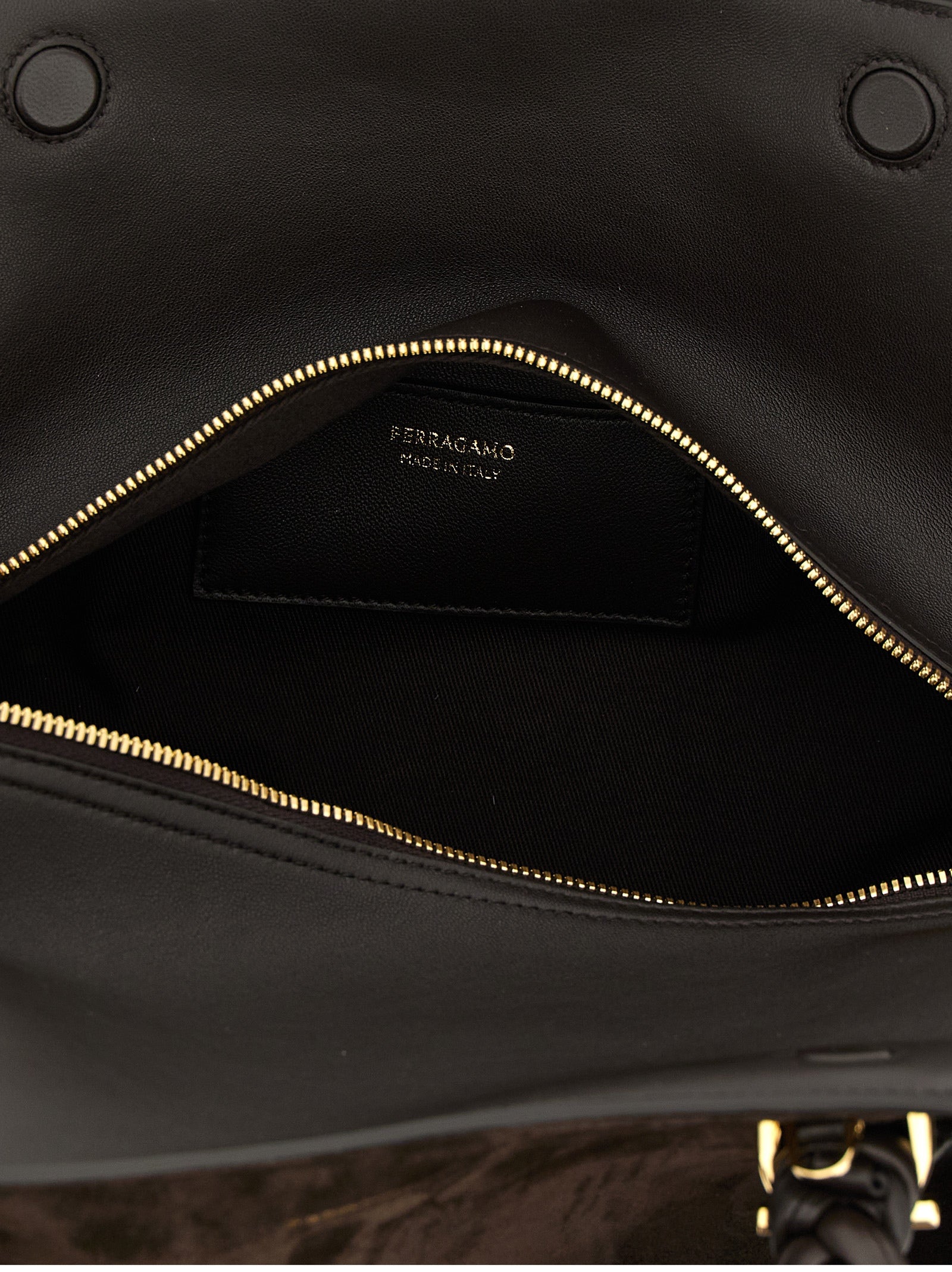 Ferragamo Brown Ultimate Blend Of Luxury And Elegance Handbag Curated Luxury Accessories by Orvyn