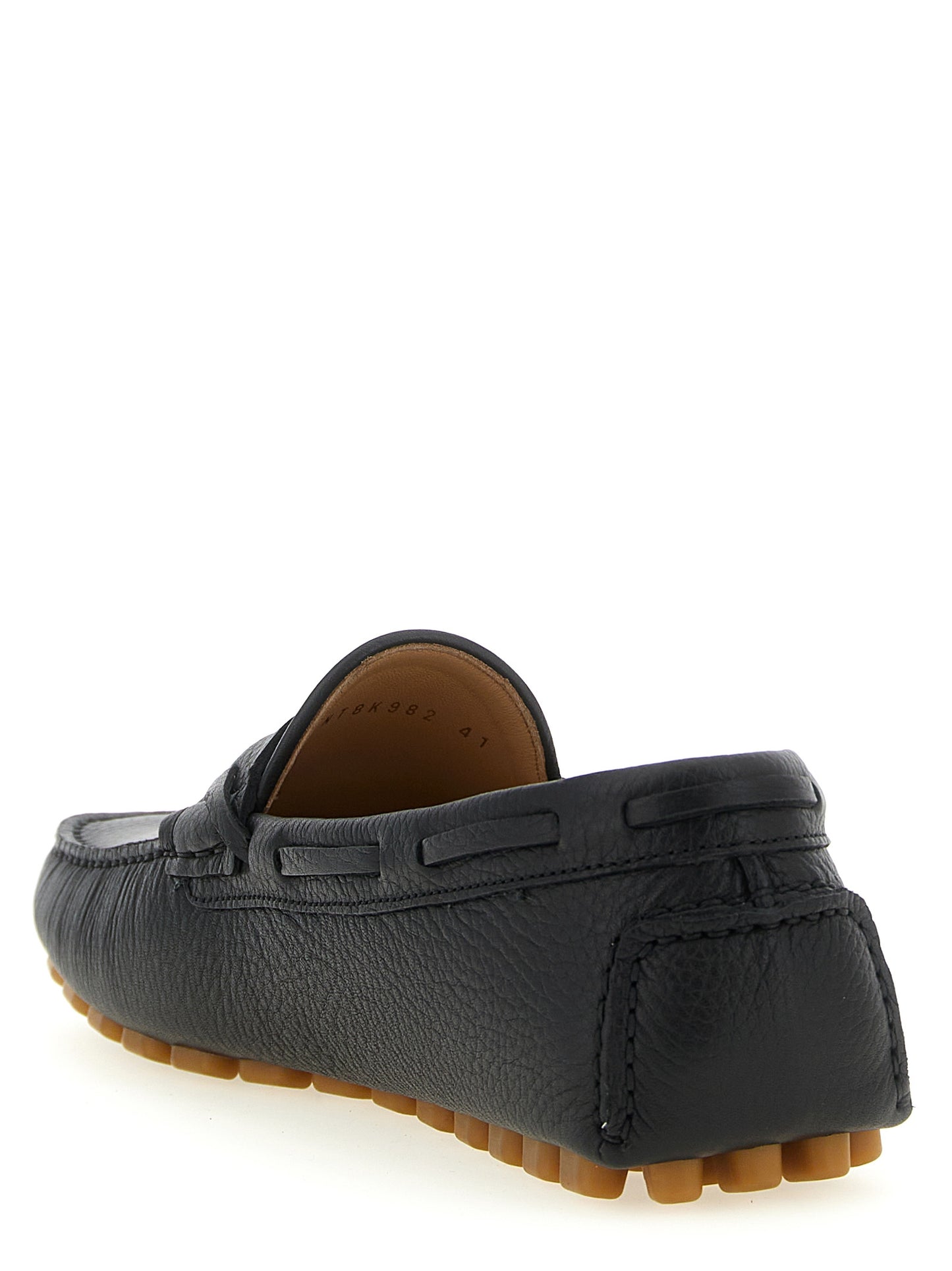 Valentino Garavani Black 'Driver Fastaway' Loafers Curated Luxury Accessories by Orvyn