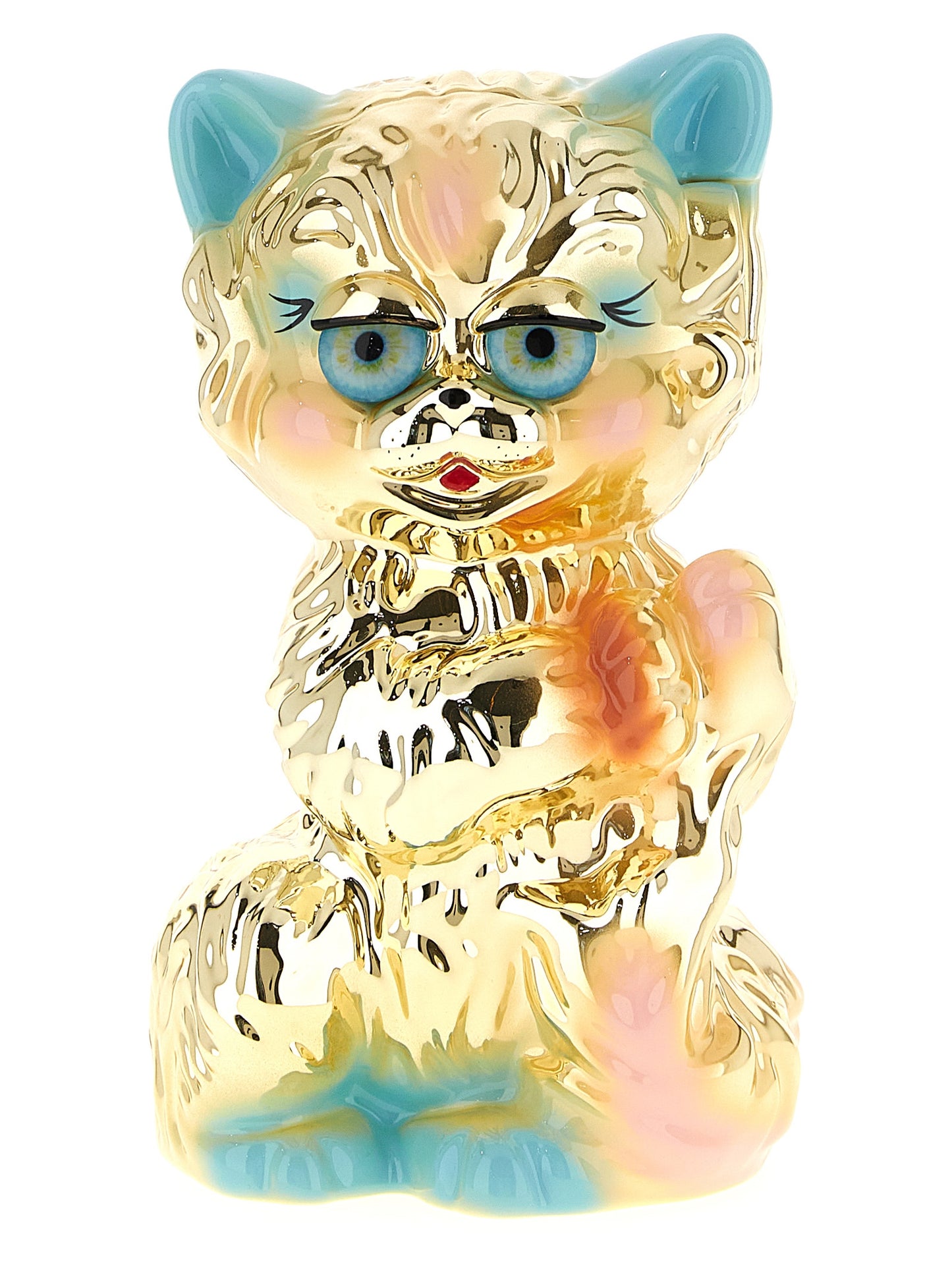 Valentino Garavani Gold 'Le Chat De La Maison' Clutch Curated Luxury Accessories by Orvyn