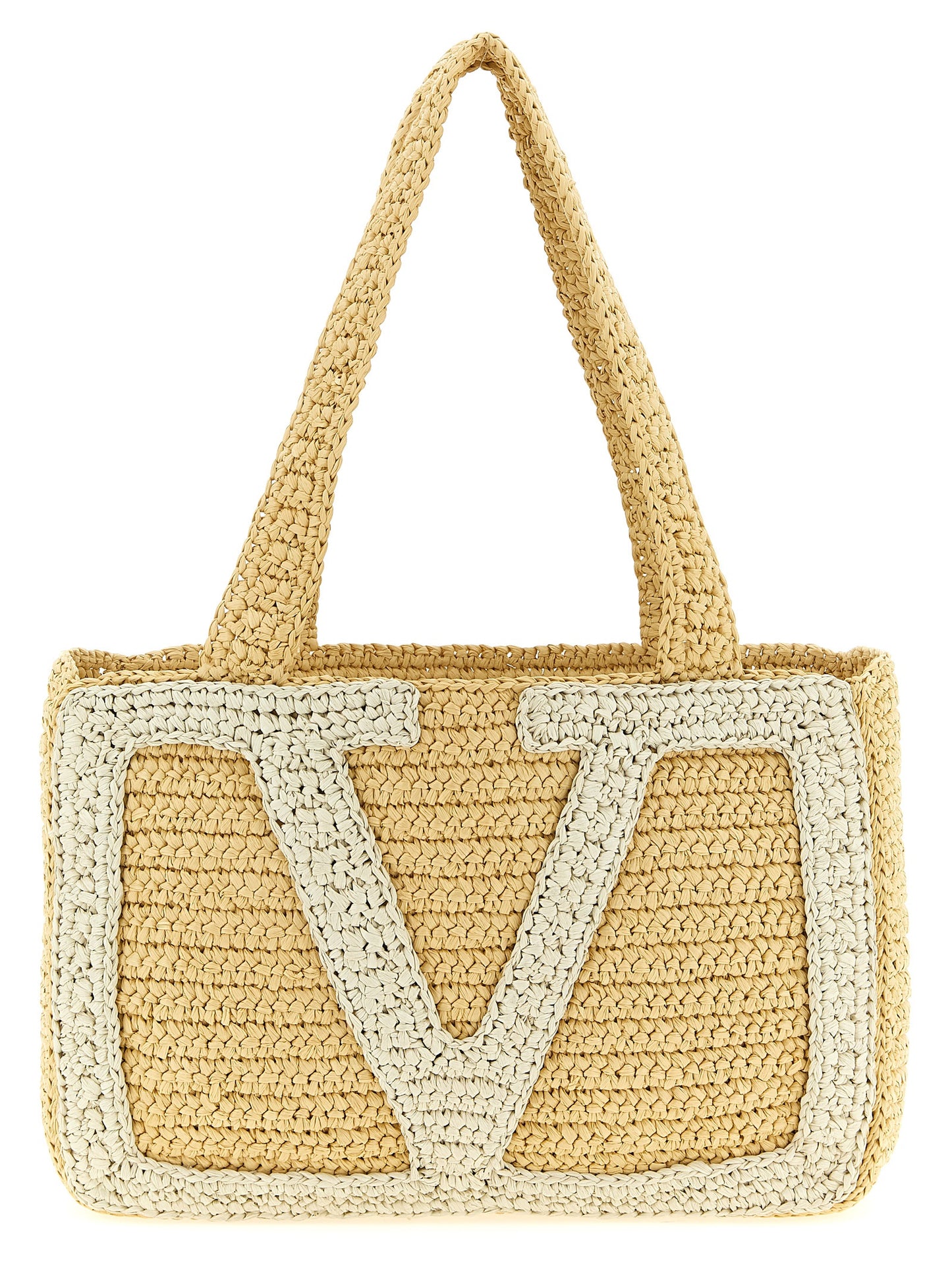 Valentino Garavani White 'Viva Superstar' Medium Tote Bag Curated Luxury Accessories by Orvyn