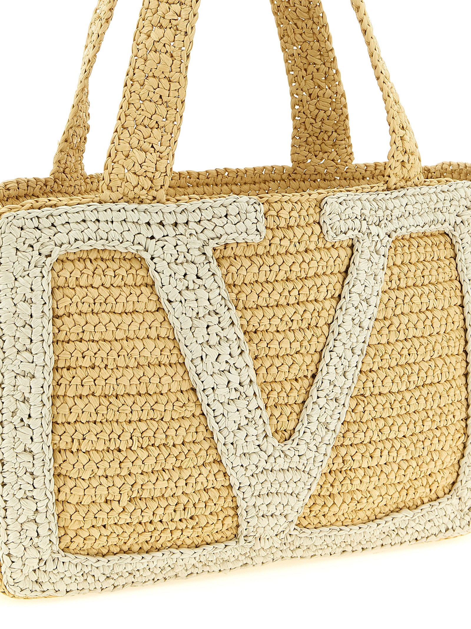 Valentino Garavani White 'Viva Superstar' Medium Tote Bag Curated Luxury Accessories by Orvyn