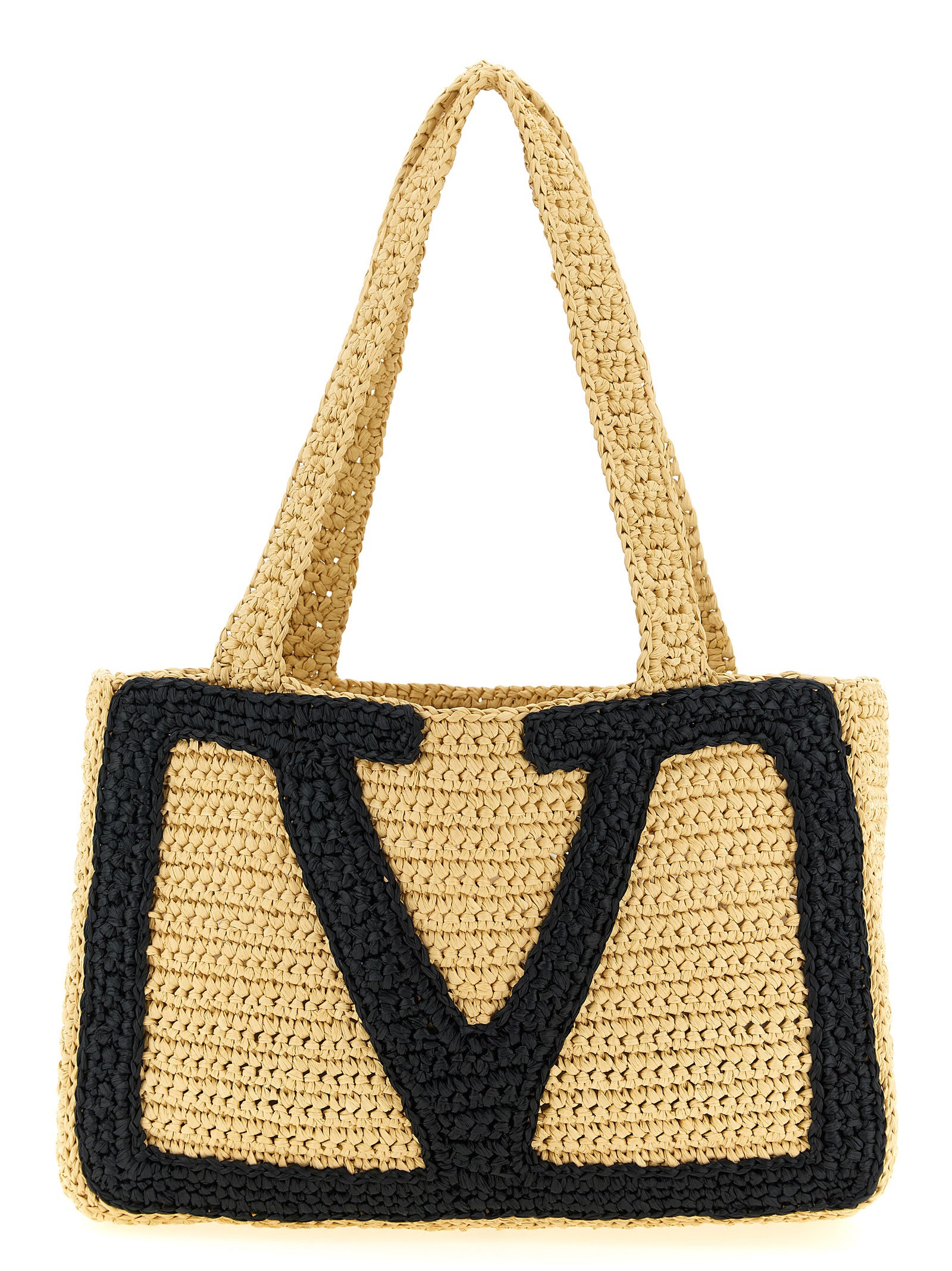 Valentino Garavani Beige 'Viva Superstar' Medium Tote Bag Curated Luxury Accessories by Orvyn