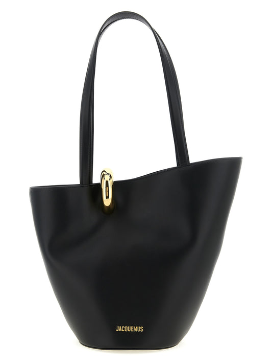 Jacquemus Black 'Le Bambola Moyen' Shoulder Bag Curated Luxury Accessories by Orvyn