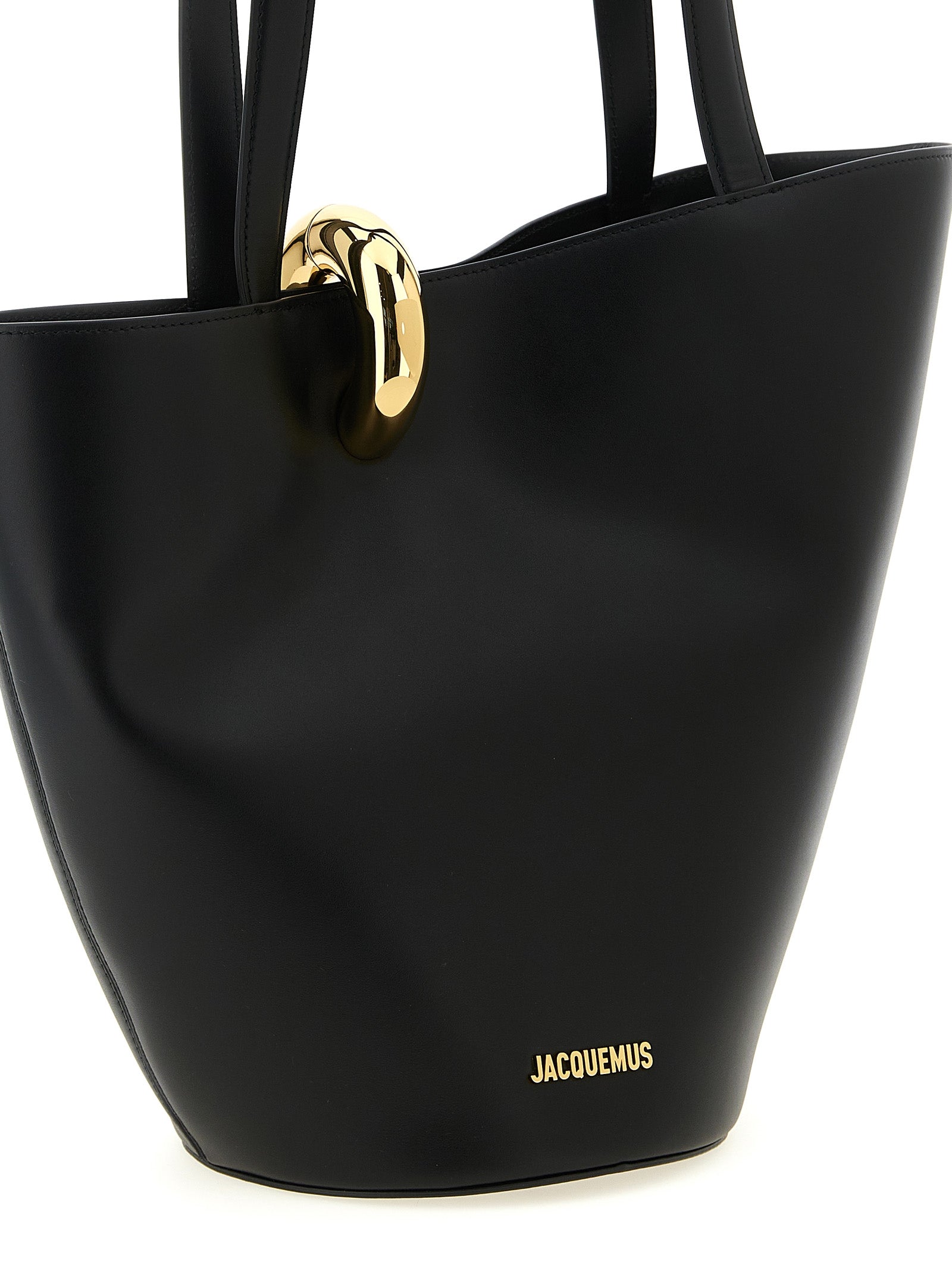 Jacquemus Black 'Le Bambola Moyen' Shoulder Bag Curated Luxury Accessories by Orvyn