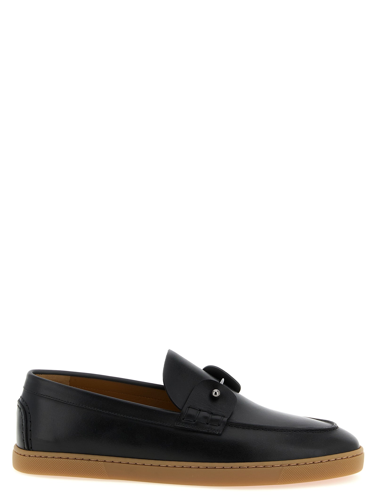 Christian Louboutin Black 'Chambeliboat' Loafers Curated Luxury Accessories by Orvyn