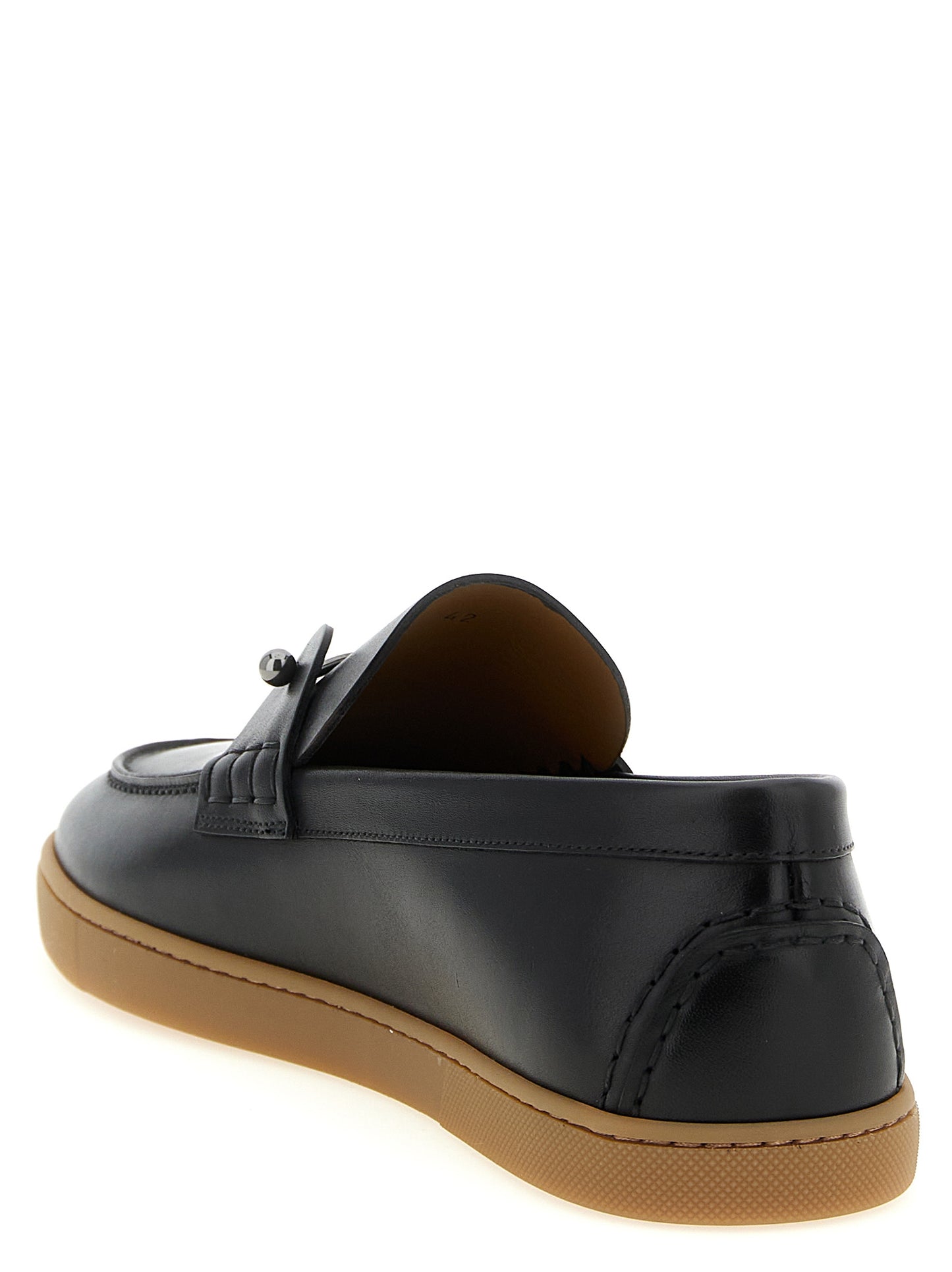 Christian Louboutin Black 'Chambeliboat' Loafers Curated Luxury Accessories by Orvyn