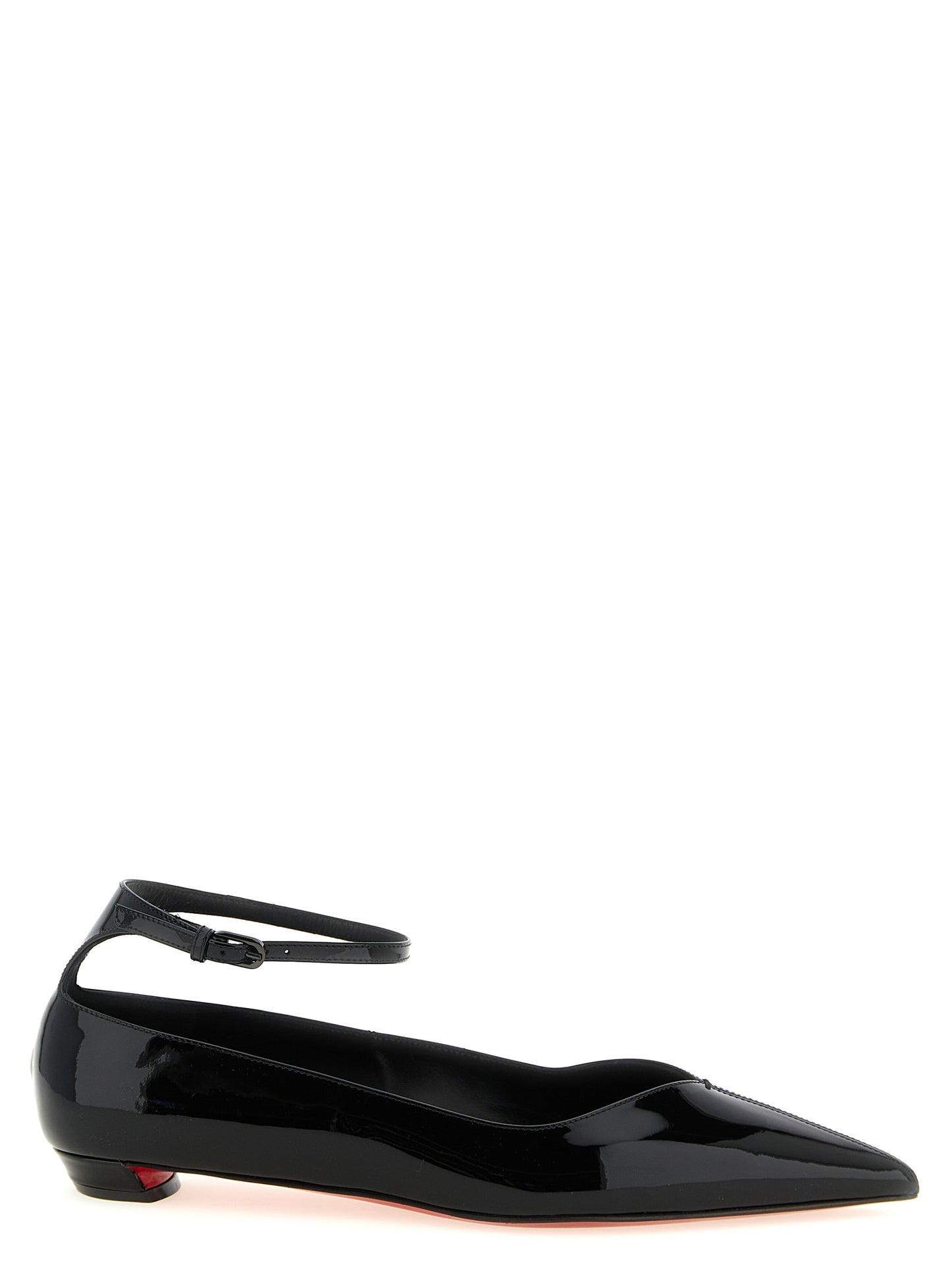 Christian Louboutin Black 'Erozeena' Flats Curated Luxury Accessories by Orvyn