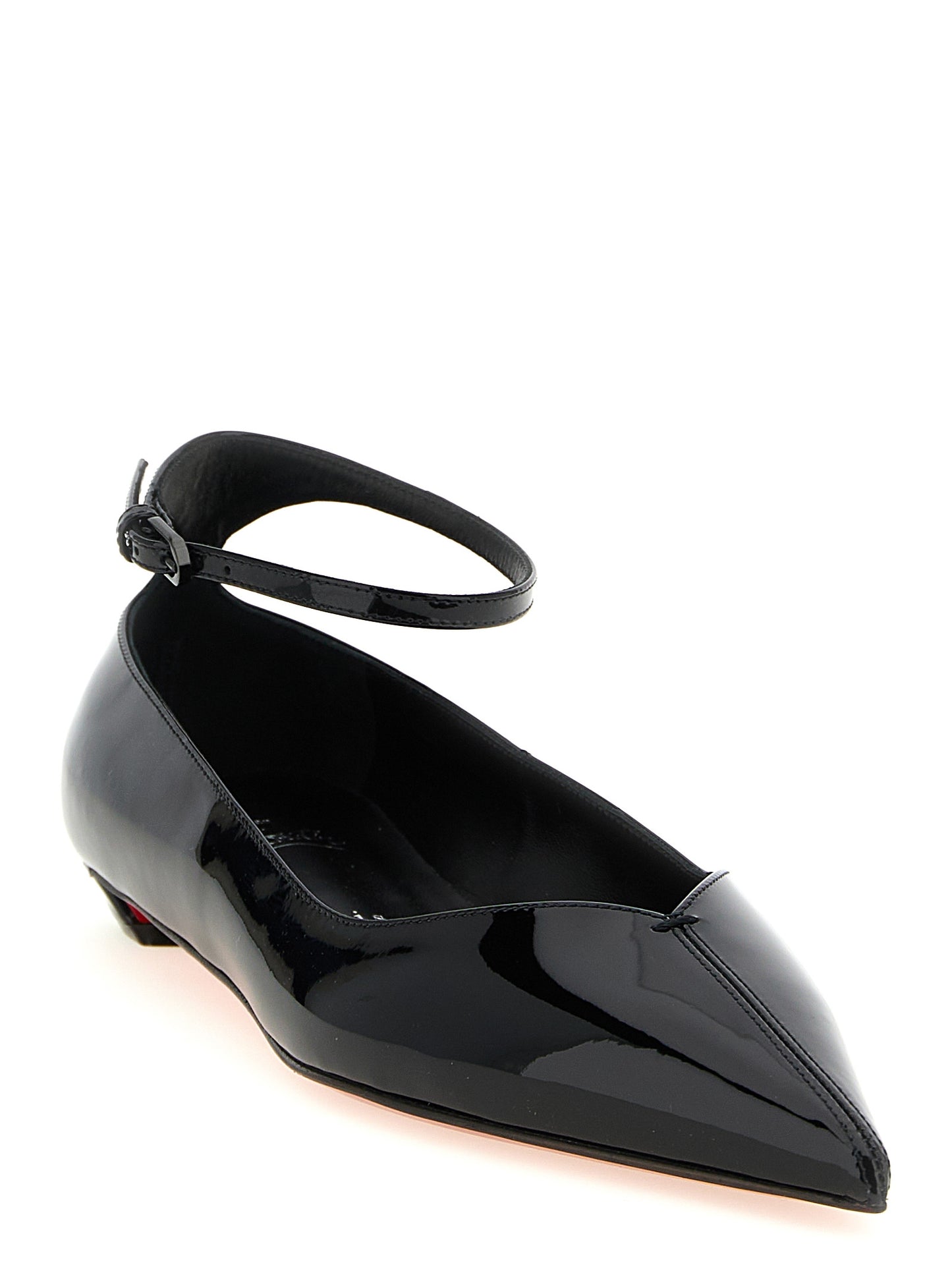 Christian Louboutin Black 'Erozeena' Flats Curated Luxury Accessories by Orvyn