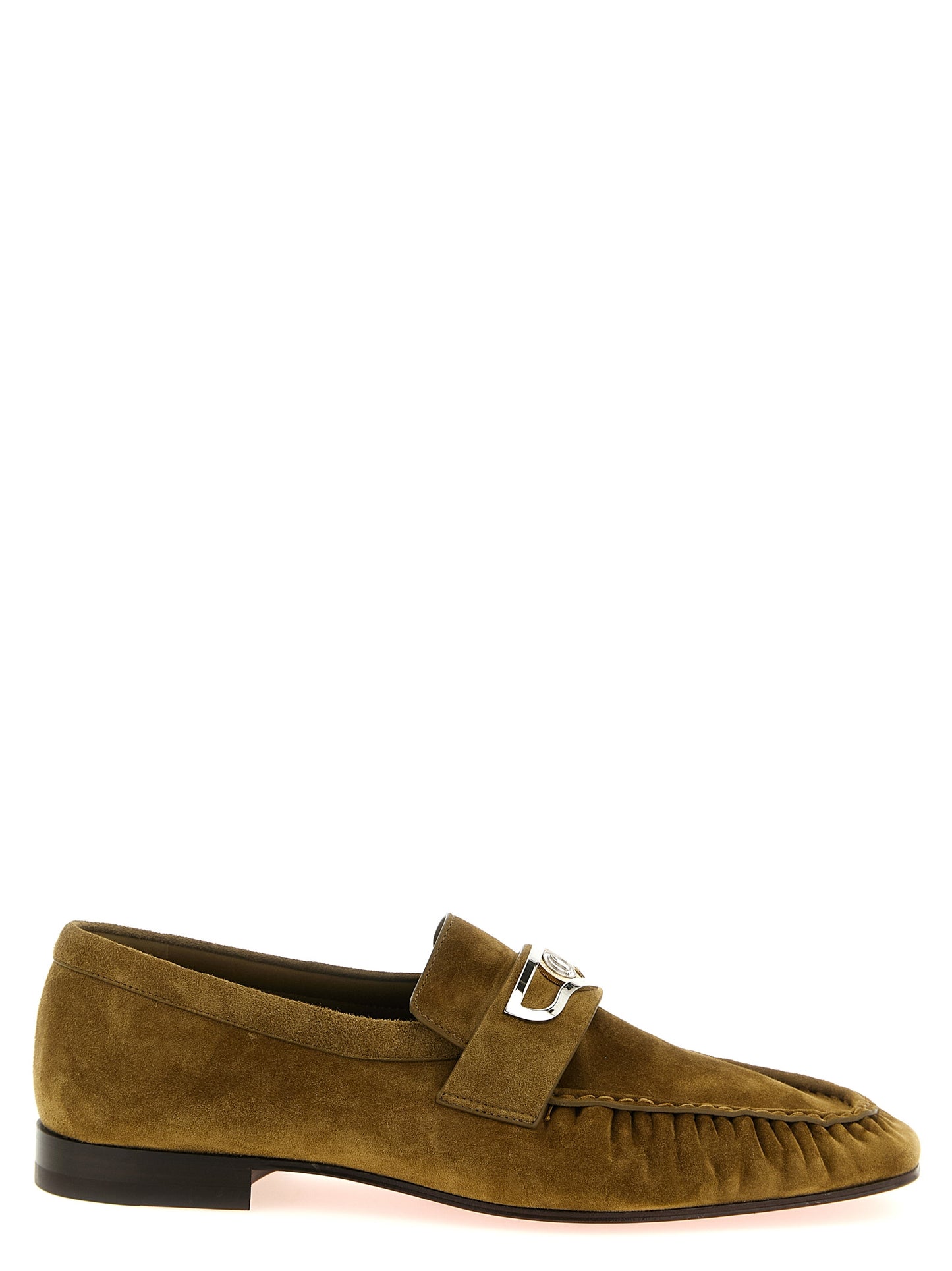 Christian Louboutin Brown 'Mocallista' Loafers Curated Luxury Accessories by Orvyn