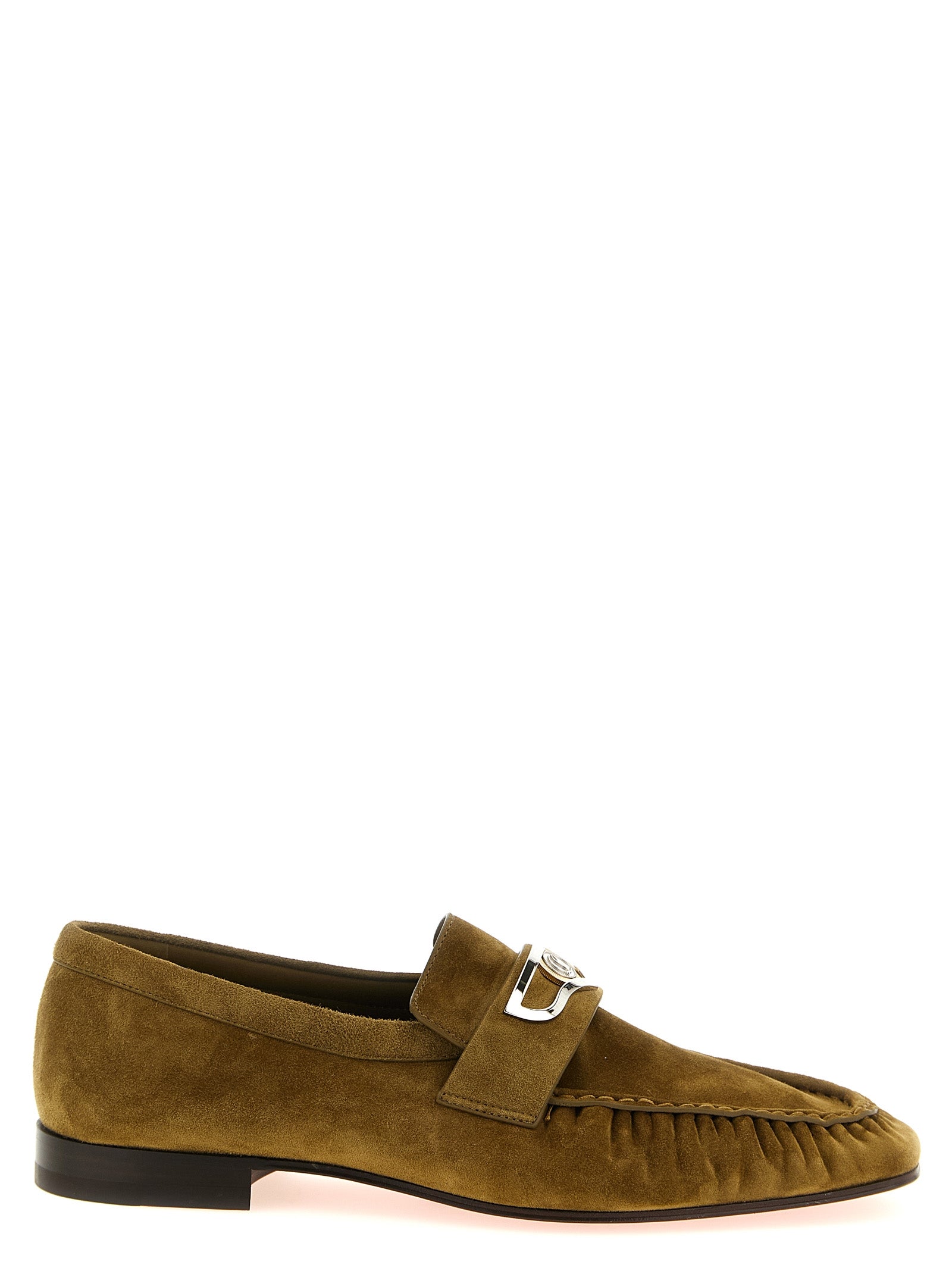 Christian Louboutin Brown 'Mocallista' Loafers Curated Luxury Accessories by Orvyn