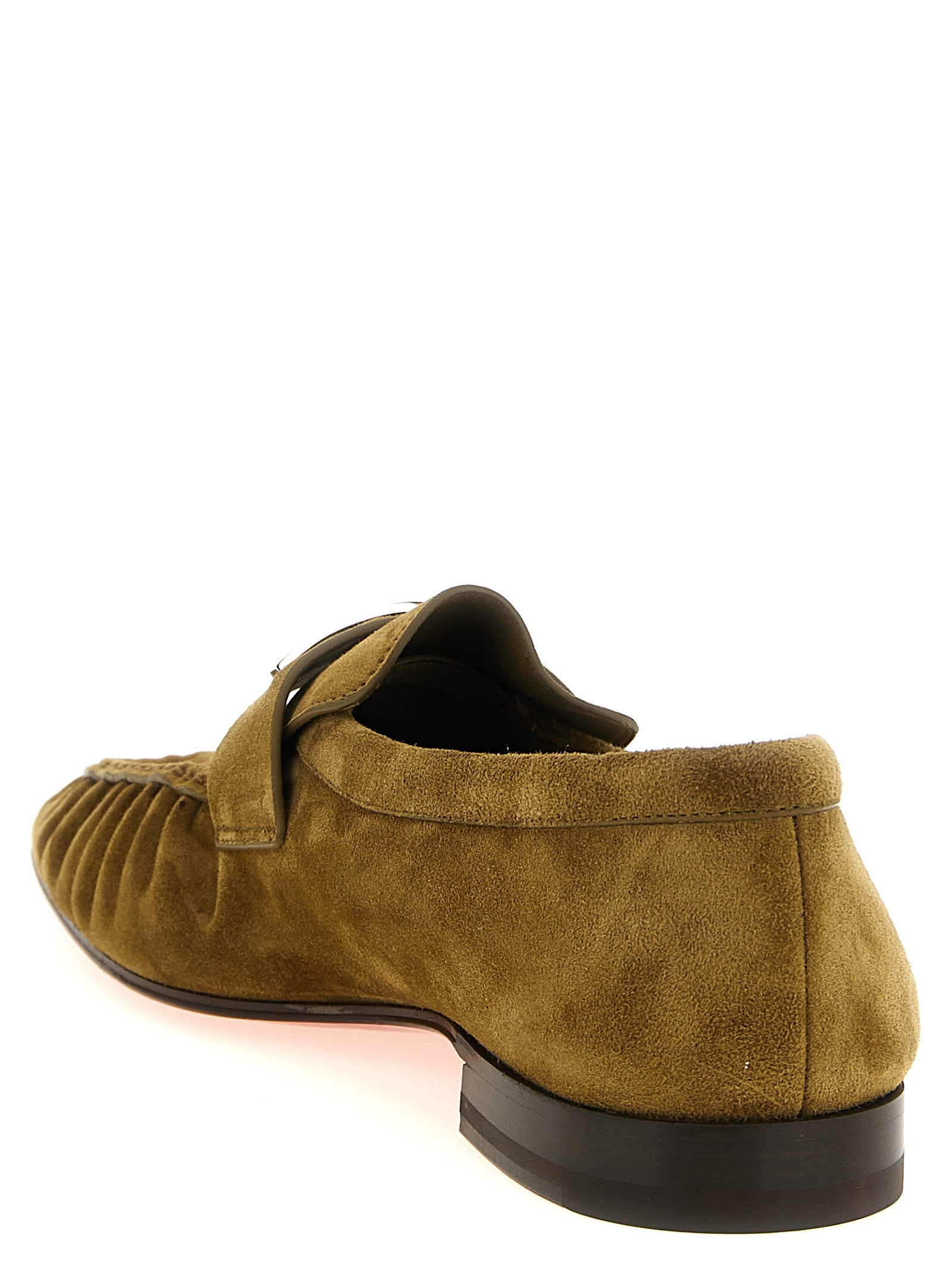 Christian Louboutin Brown 'Mocallista' Loafers Curated Luxury Accessories by Orvyn