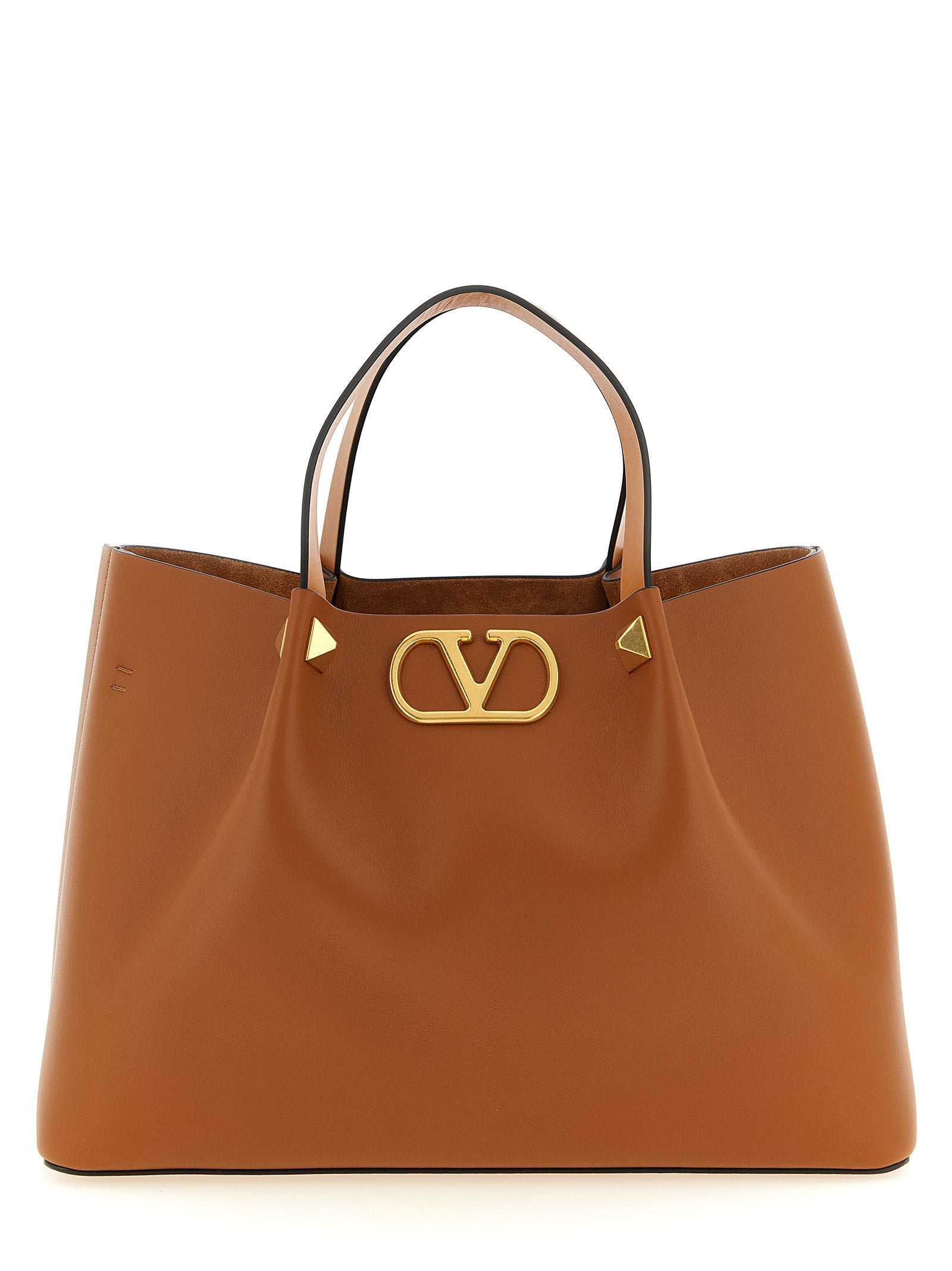 Valentino Garavani Brown Medium Tote Bag Curated Luxury Accessories by Orvyn