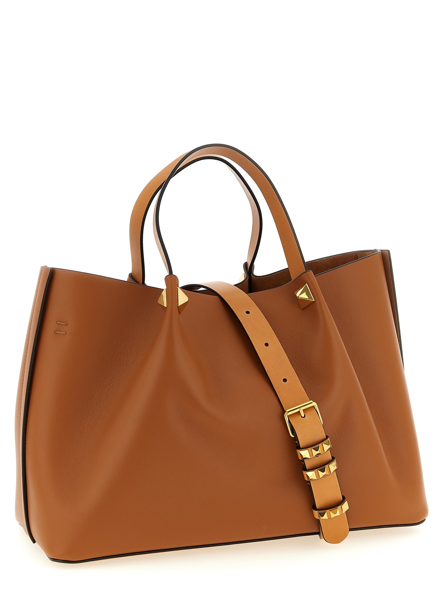 Valentino Garavani Brown Medium Tote Bag Curated Luxury Accessories by Orvyn